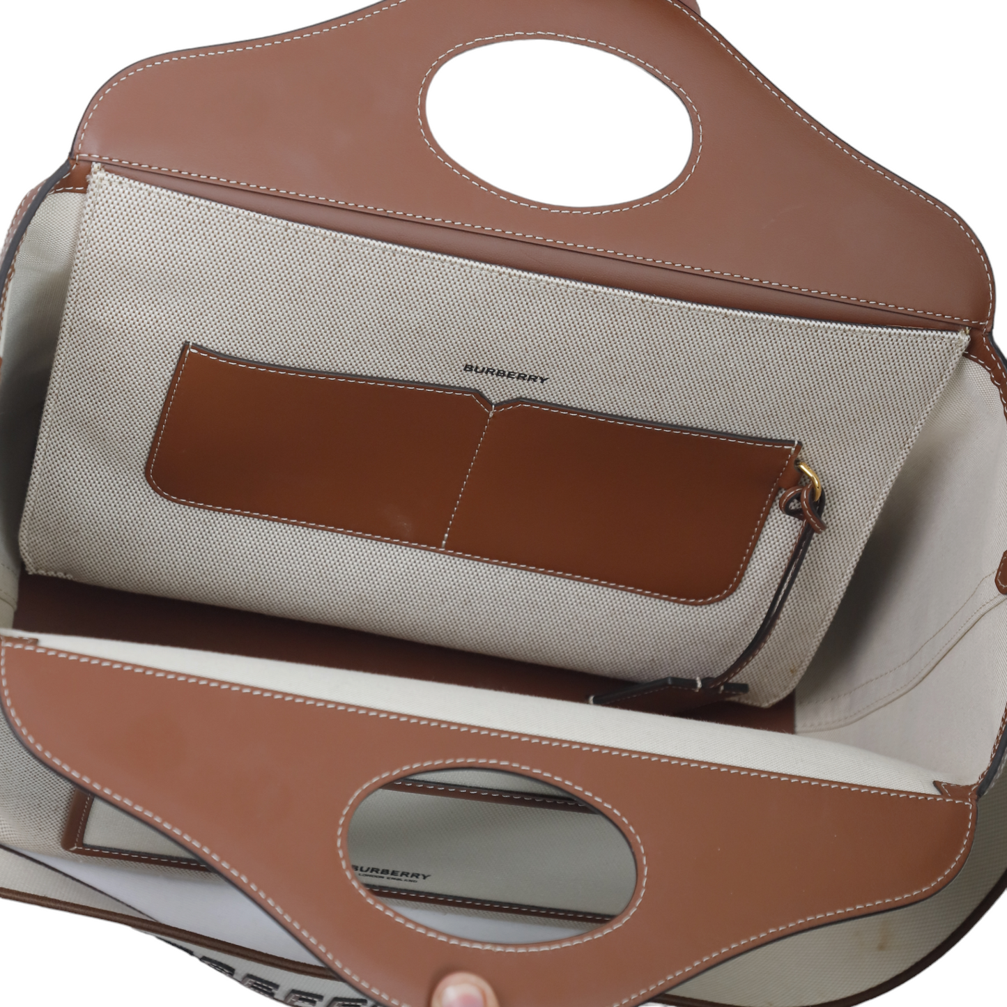 Burberry Soft Pocket Canvas Tote