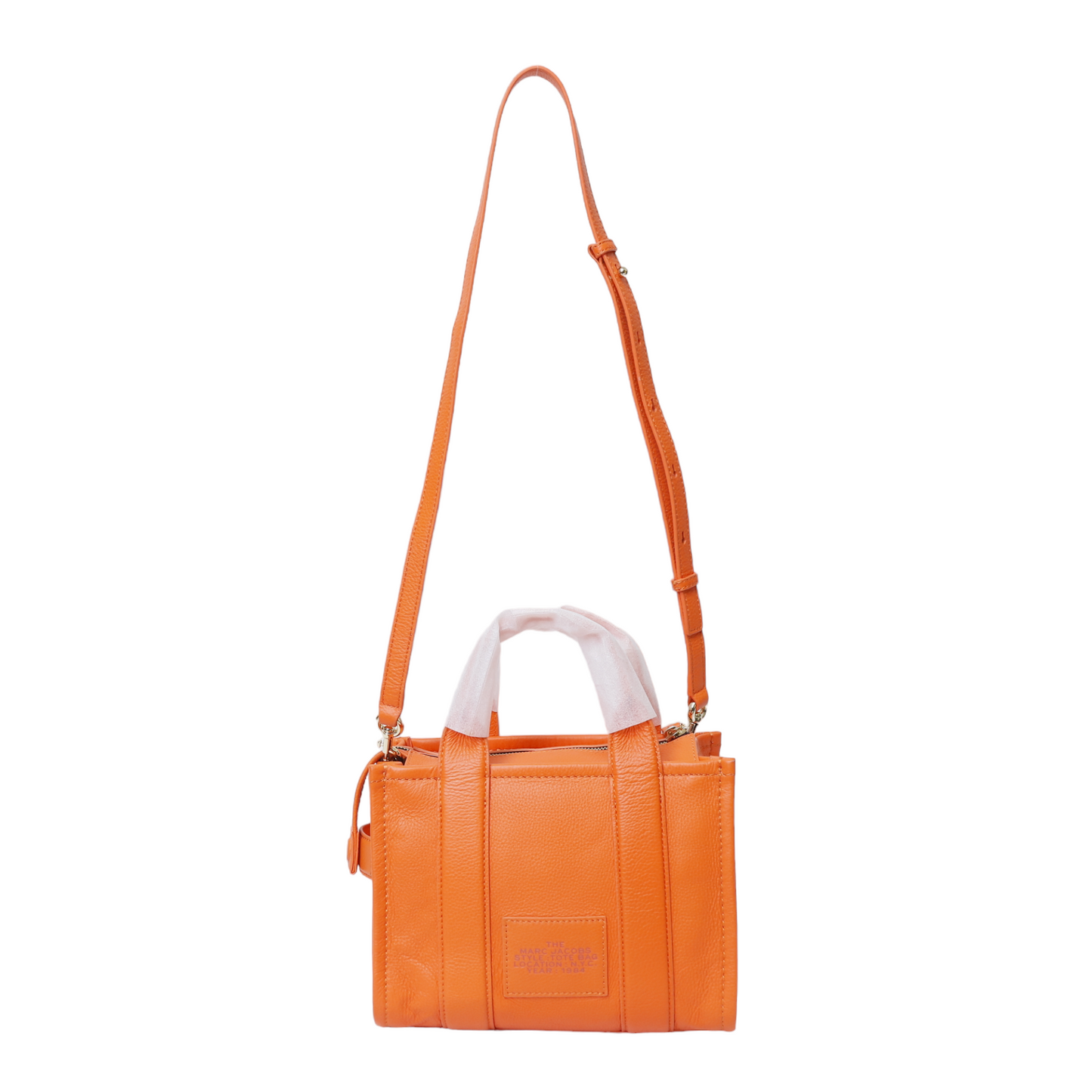 Marc Jacobs Orange Leather The Tote Bag