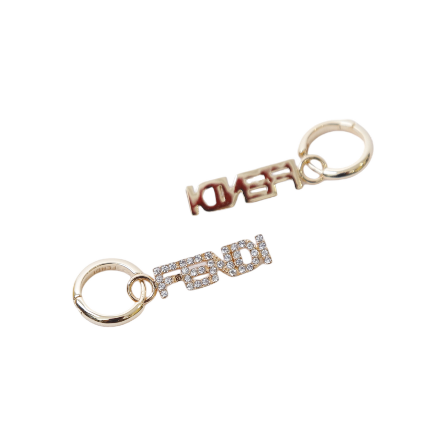 Fendi Logo Dropdown Earrings