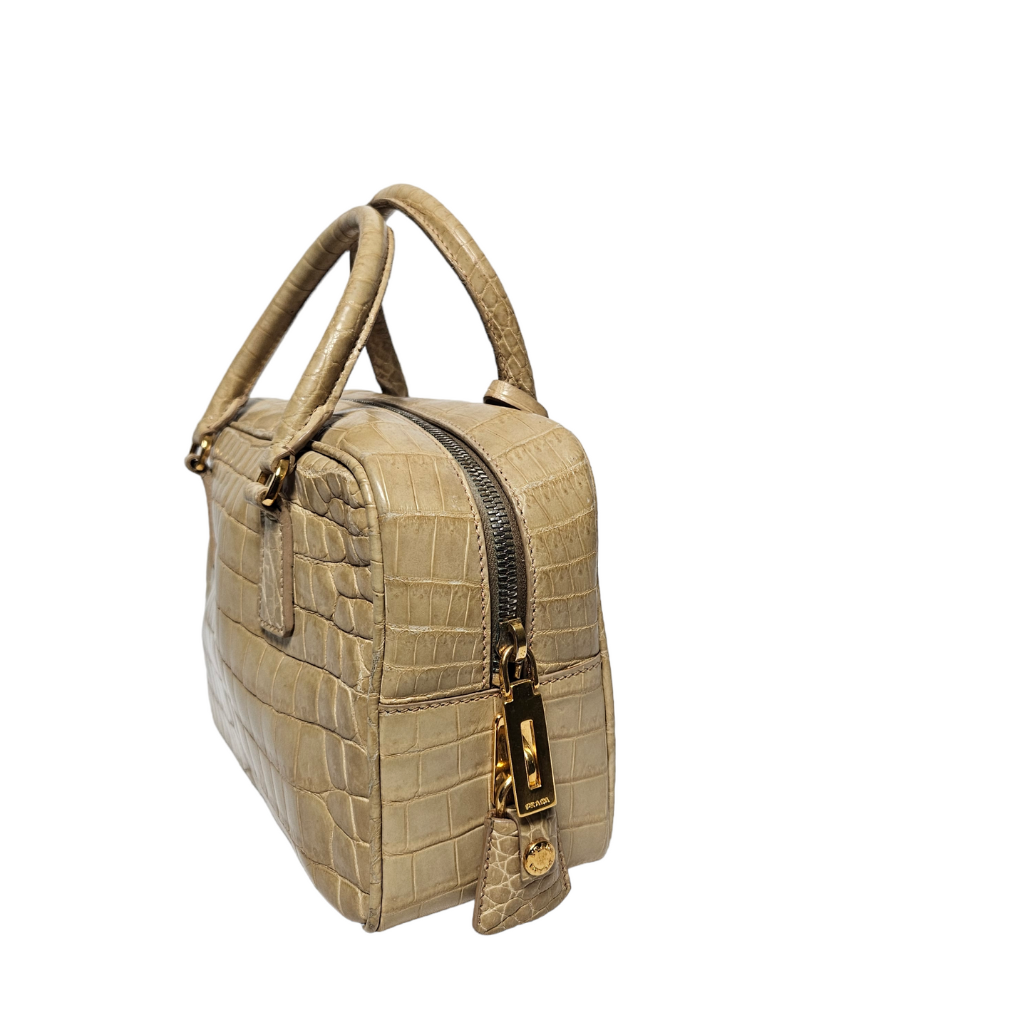 Prada Coccodrillo Bauletto Bag