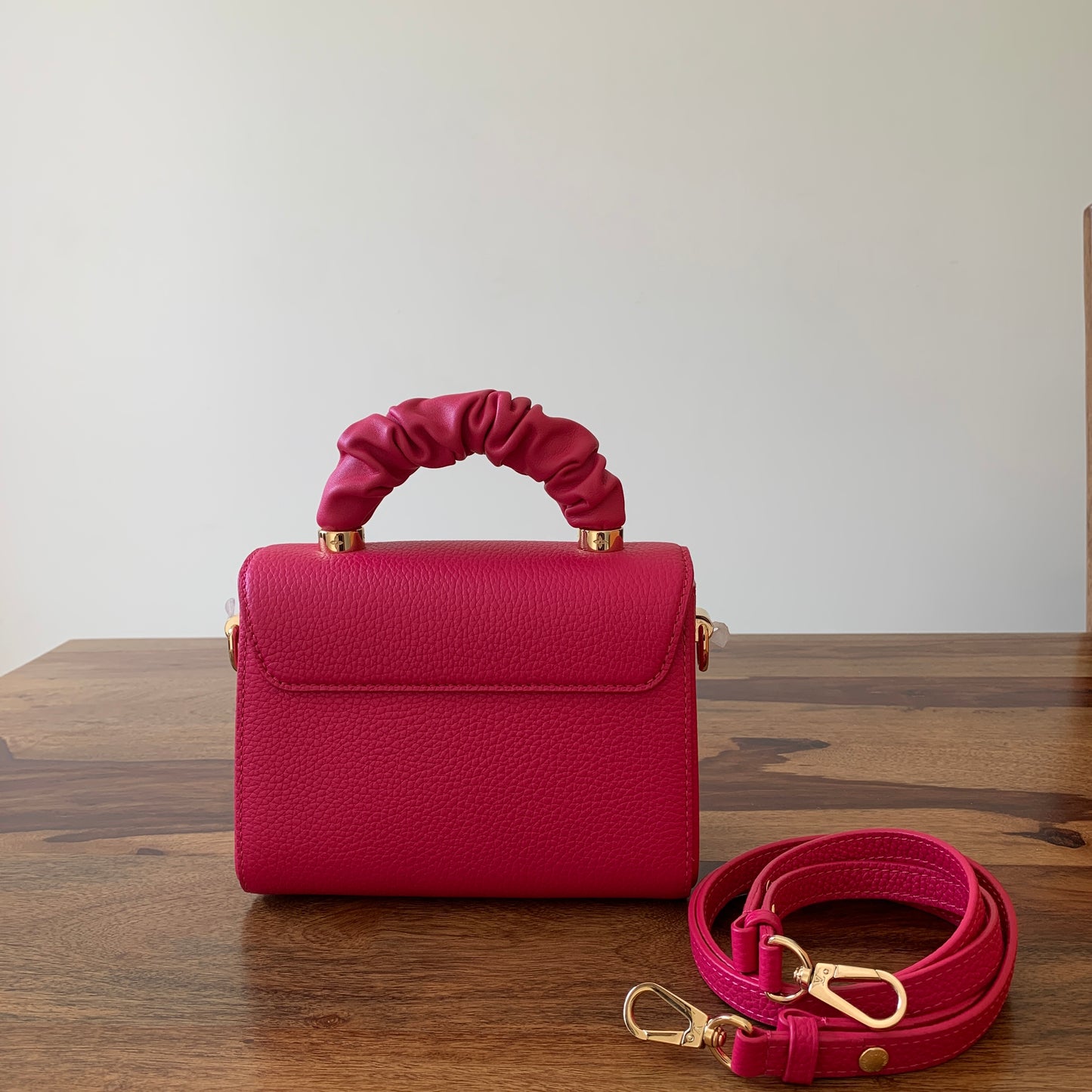 Louis Vuitton Twist PM in Taurillon Leather with Scrunchie Handle in Rose Pondichéry