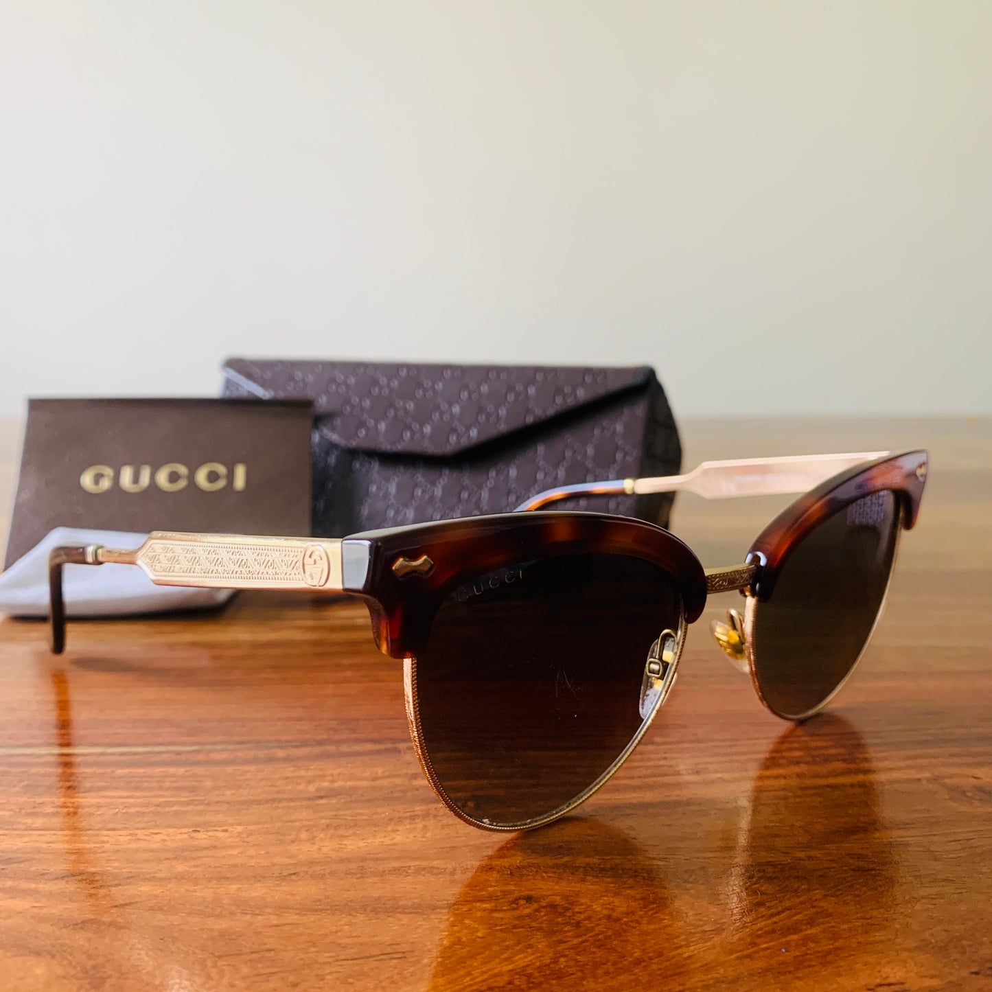 Gucci Embellished Cat Eye Sunglasses