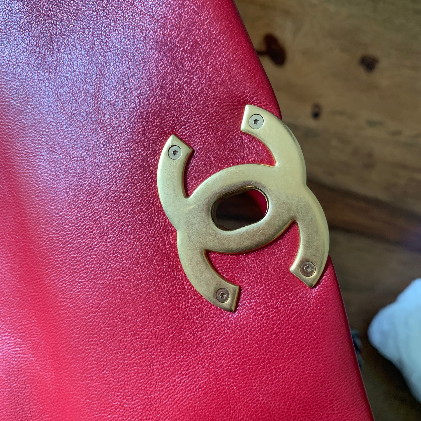 Chanel 19 Small in Red Lambskin Leather