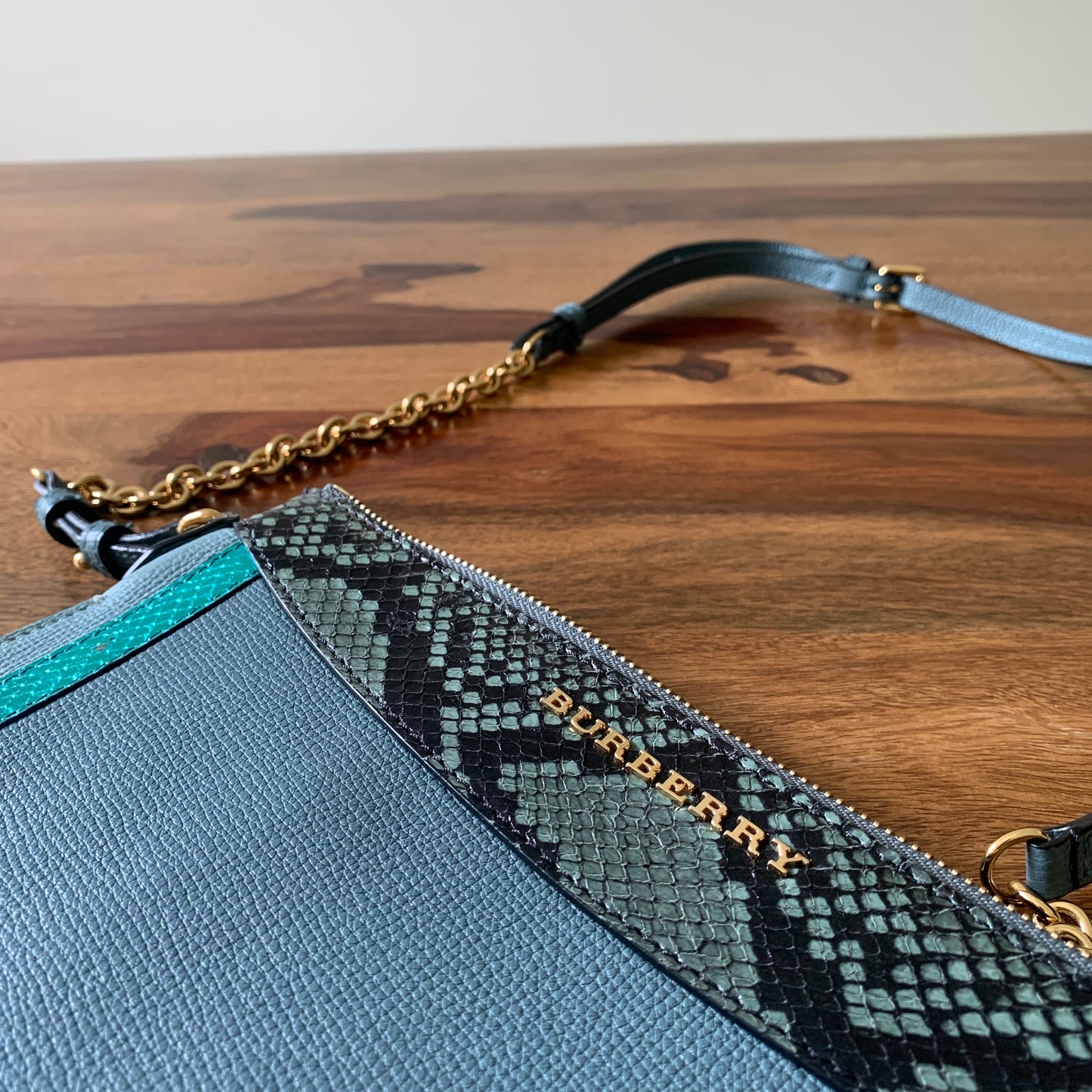 Burberry Sling Bag with Python Trim