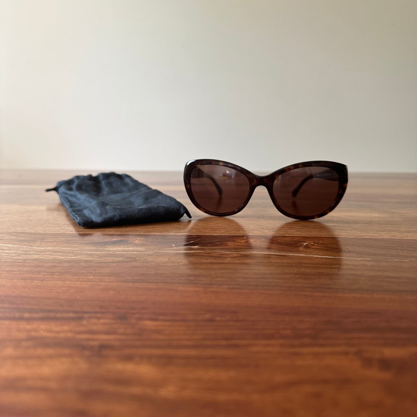 Chanel Camellia Pearl Accent Sunglasses