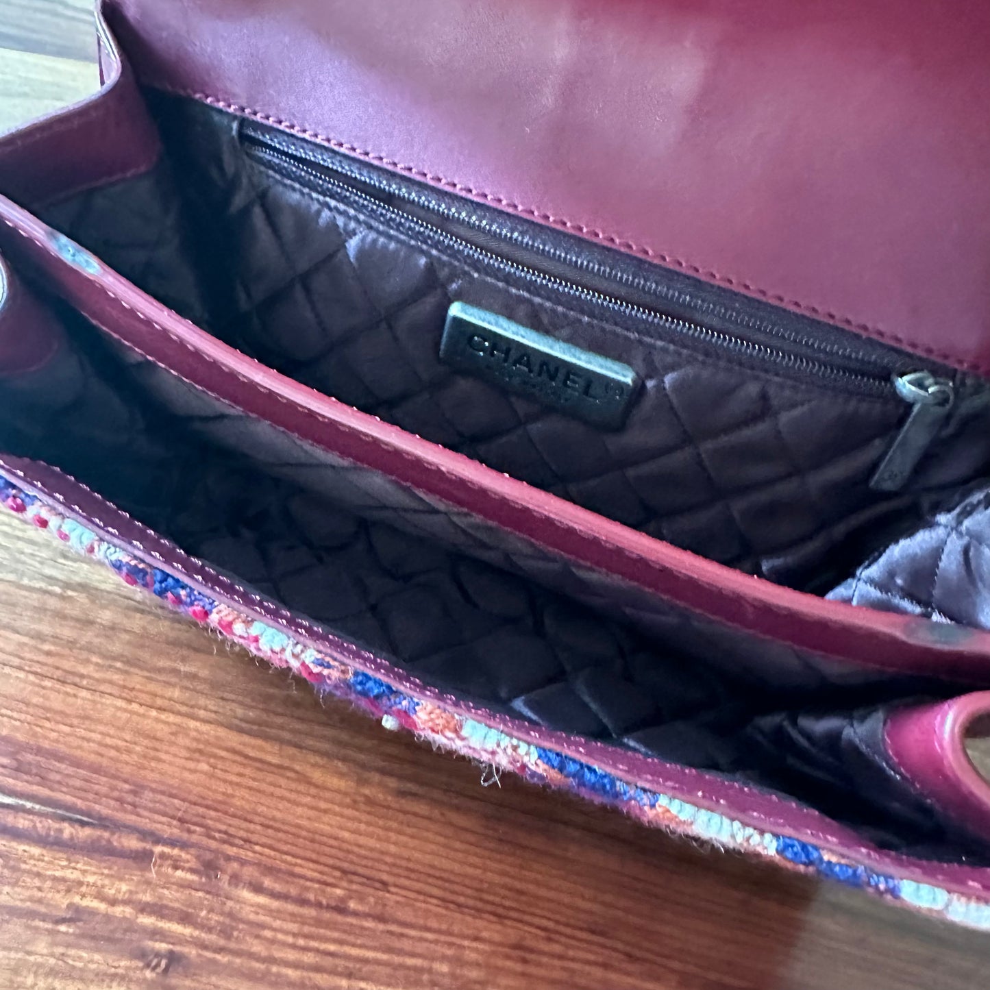 Chanel Tweed Flap Bag