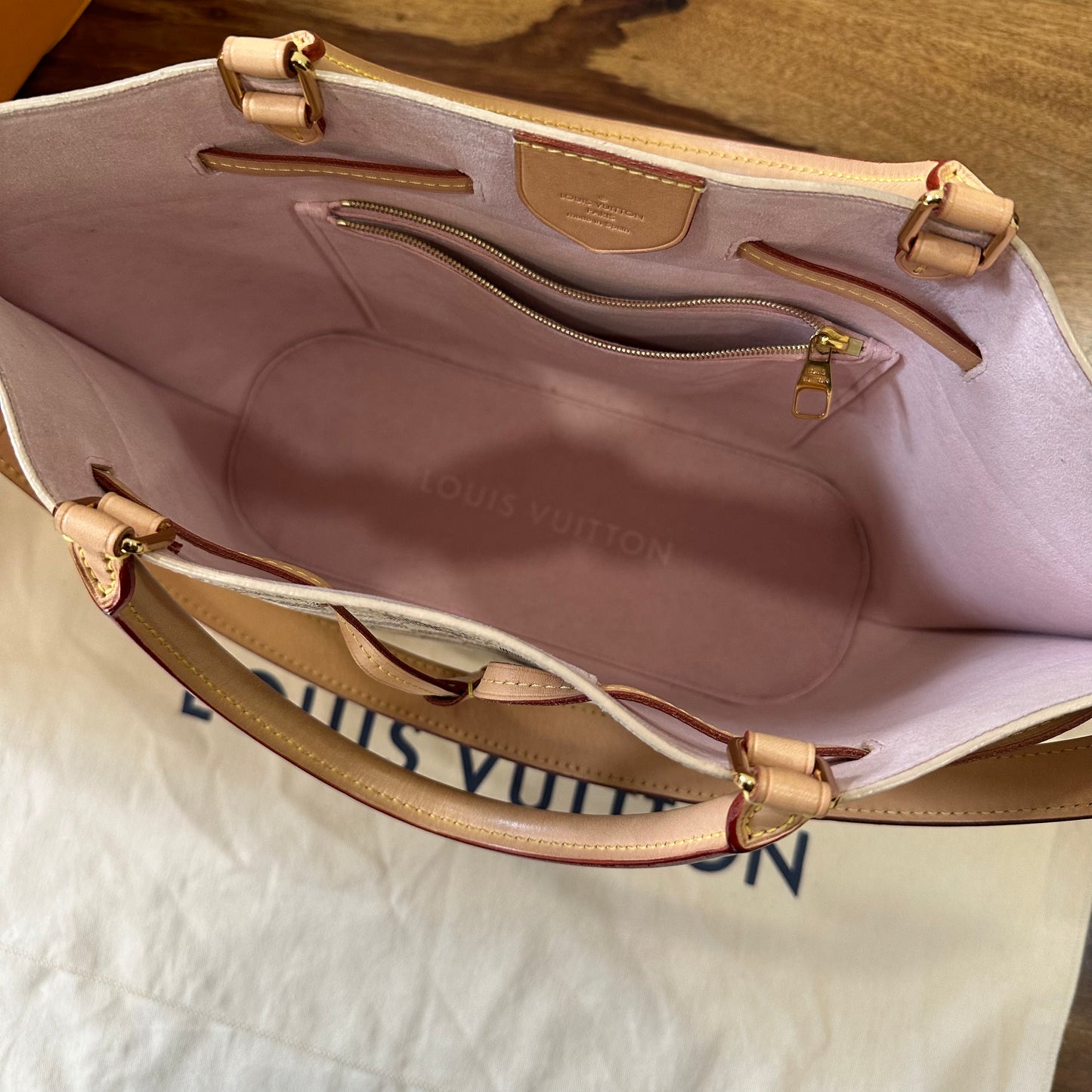 Louis Vuitton Girolata Bag in Damier Azur