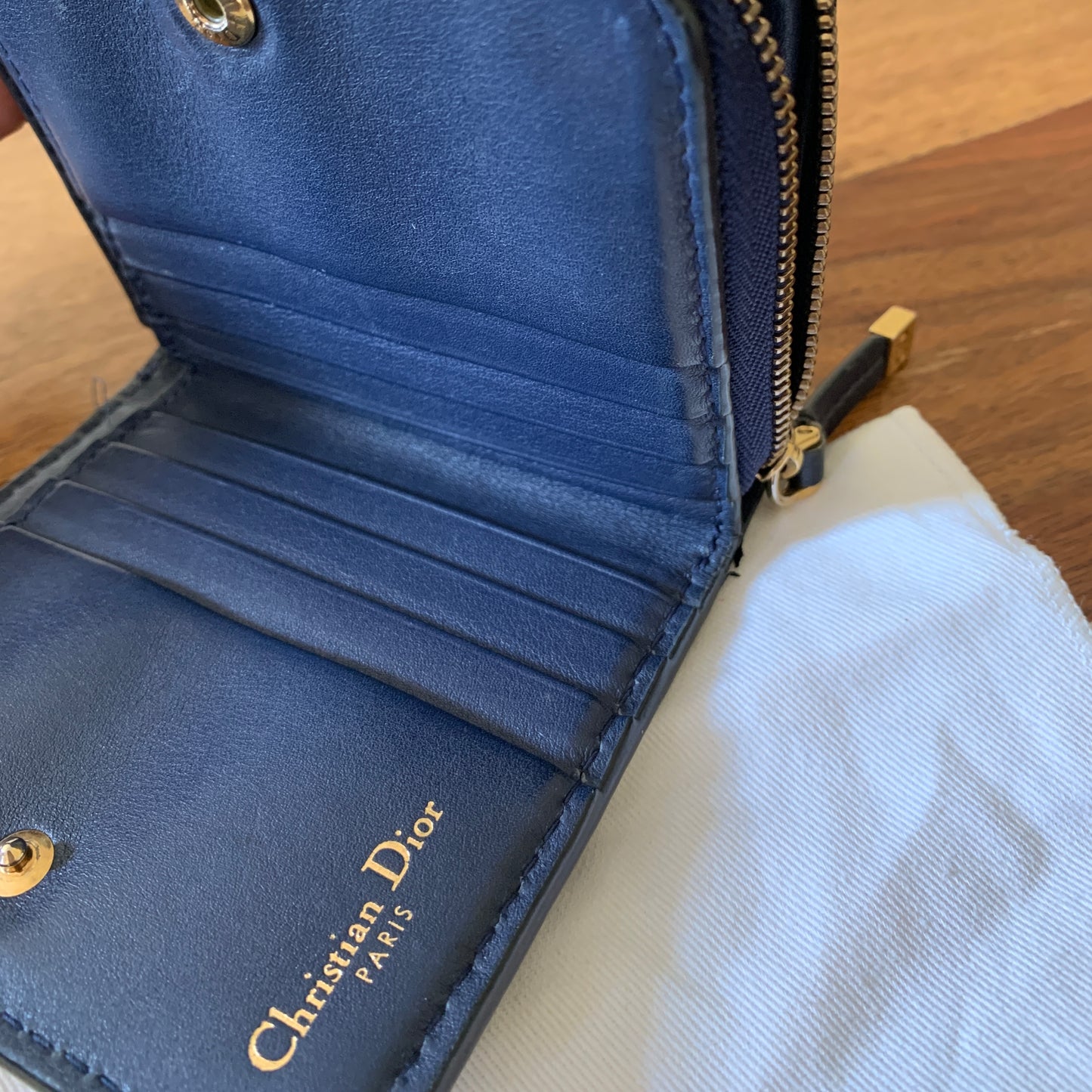 Christian Dior D Fence Wallet