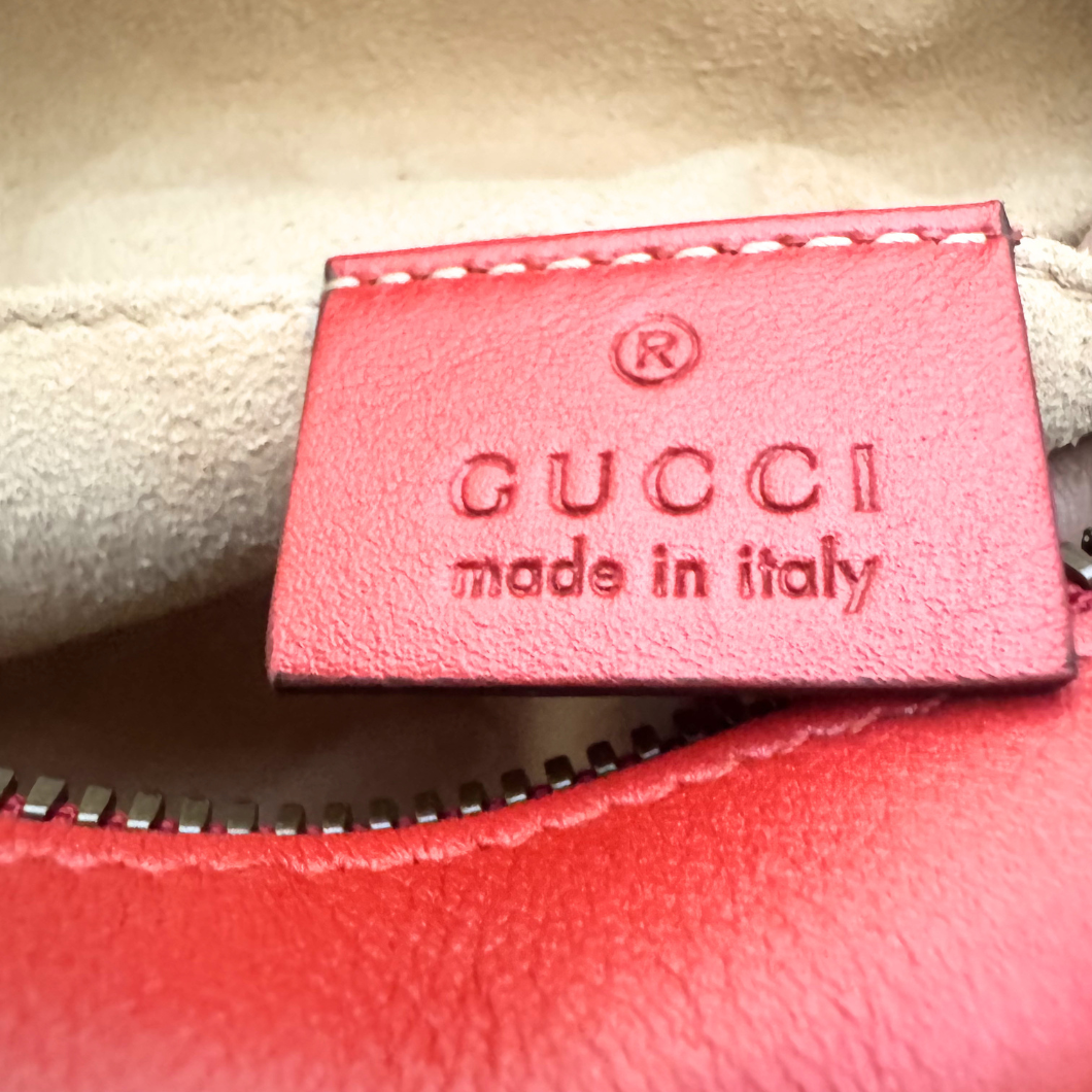 Gucci Red Marmont Small Camera Bag