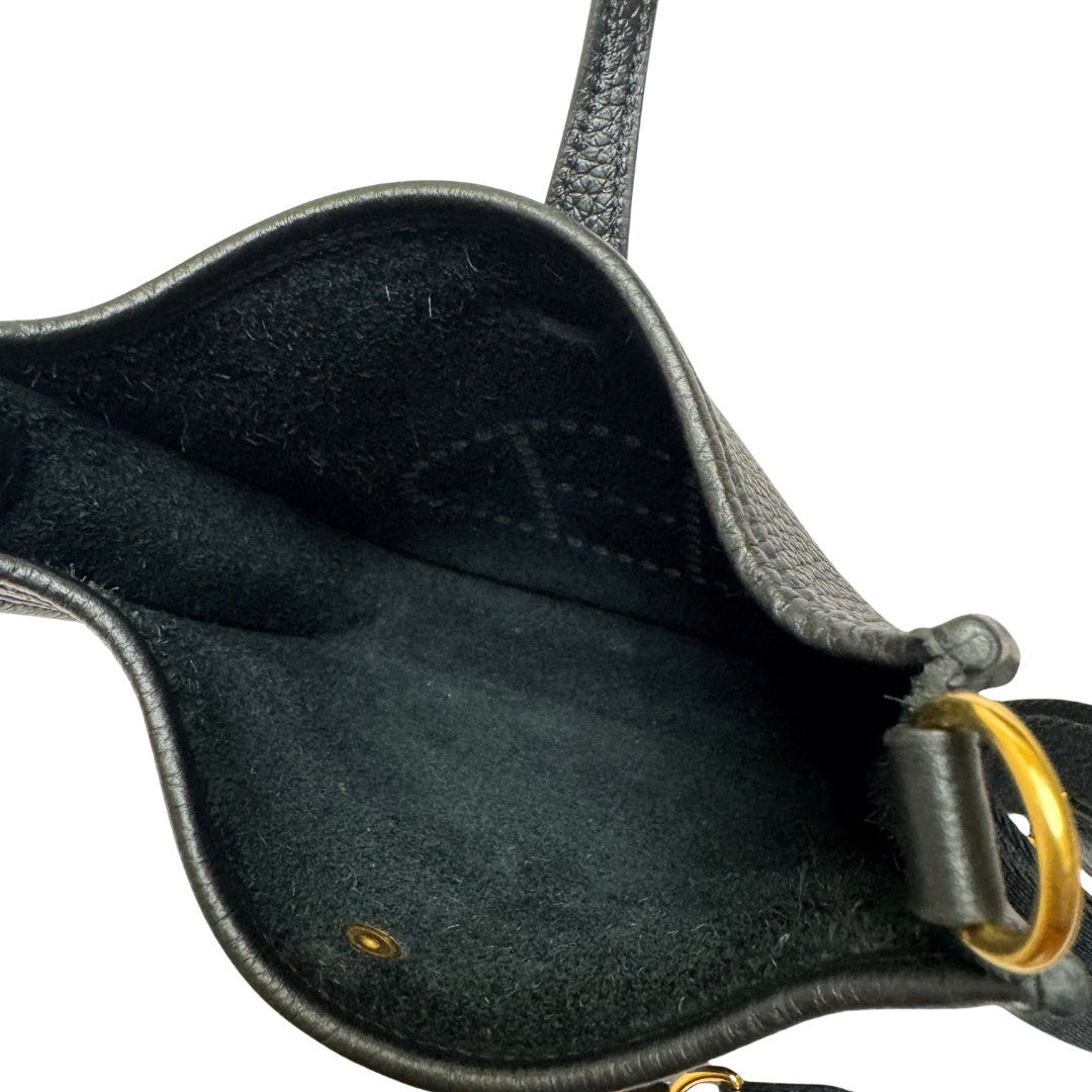 Hermès Evelyne 16 TPM in Noir Clemence Leather