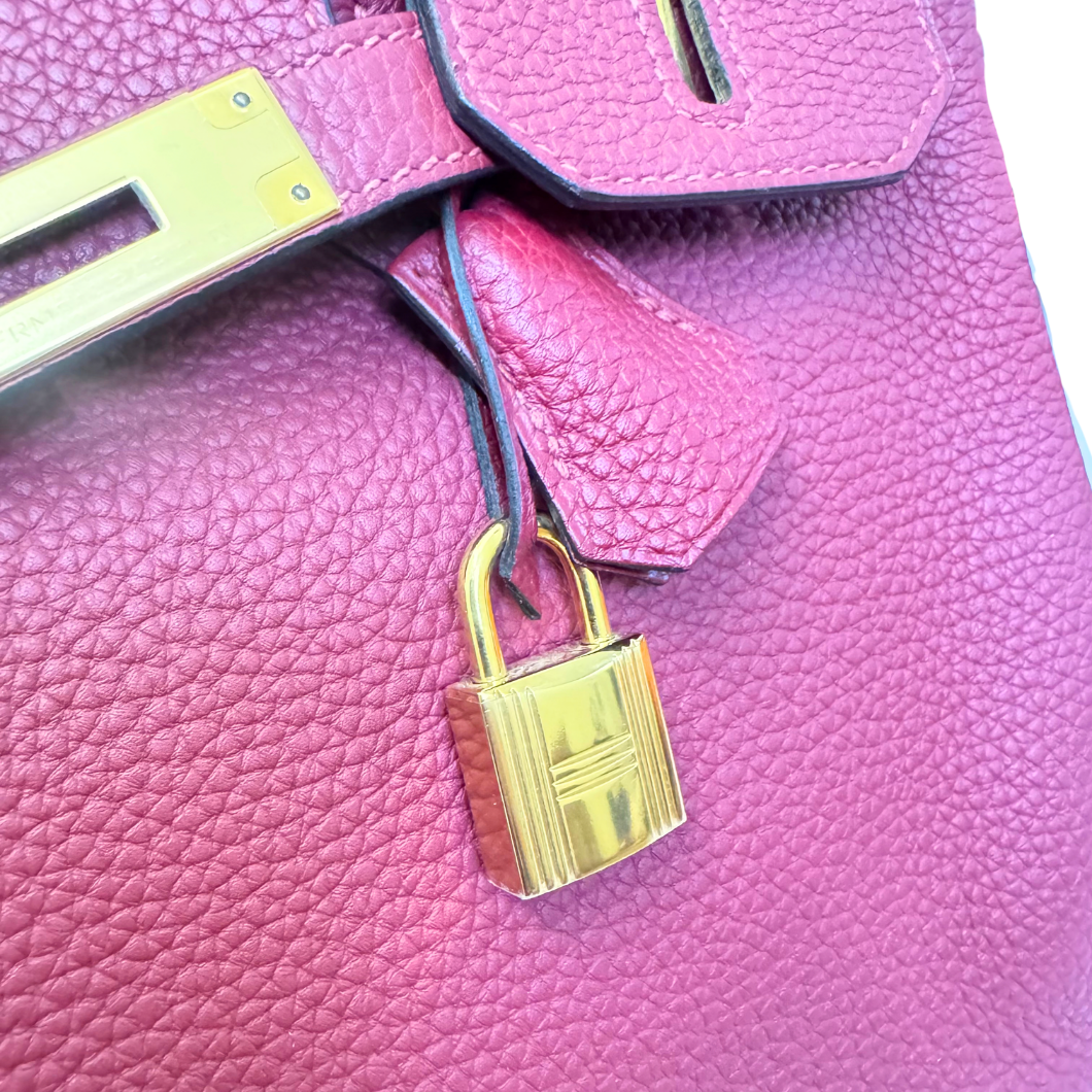 Hermès Birkin 30 in Rouge Grenat Togo Leather