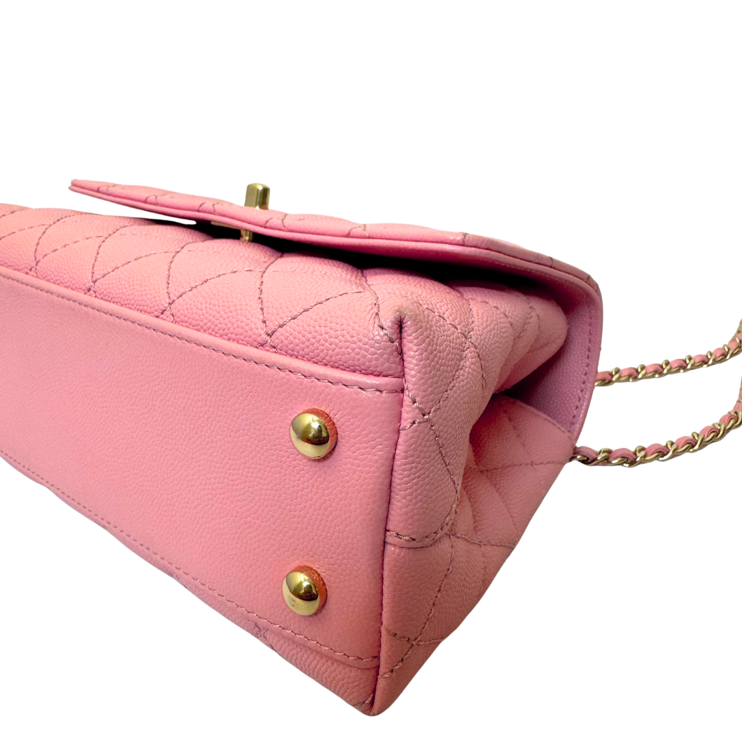 Chanel Coco Handle 23 in Pink Caviar Leather