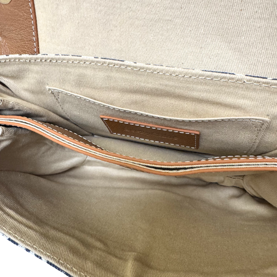 See by Chloé Hana Bag in Navy Monogram Canvas