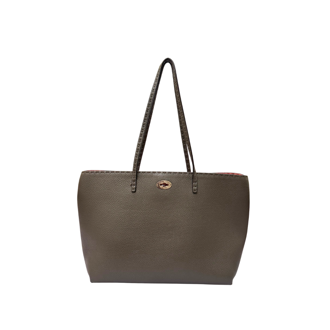 Fendi Selleria Carla Tote in Beige Leather