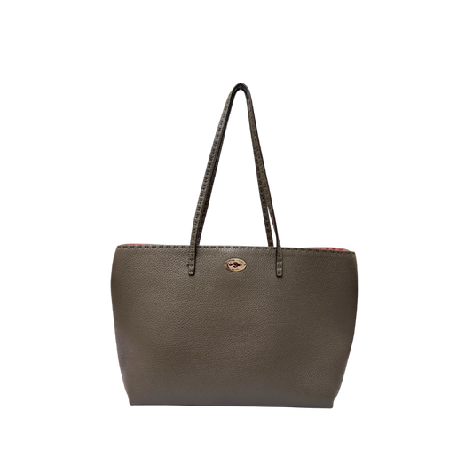 Fendi Selleria Carla Tote in Beige Leather