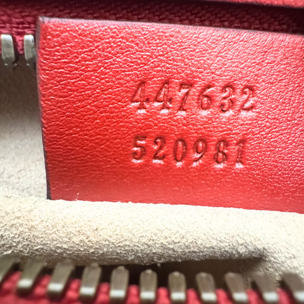 Gucci Red Marmont Small Camera Bag