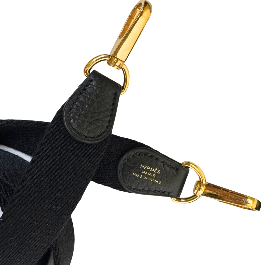 Hermès Evelyne 16 TPM in Noir Clemence Leather