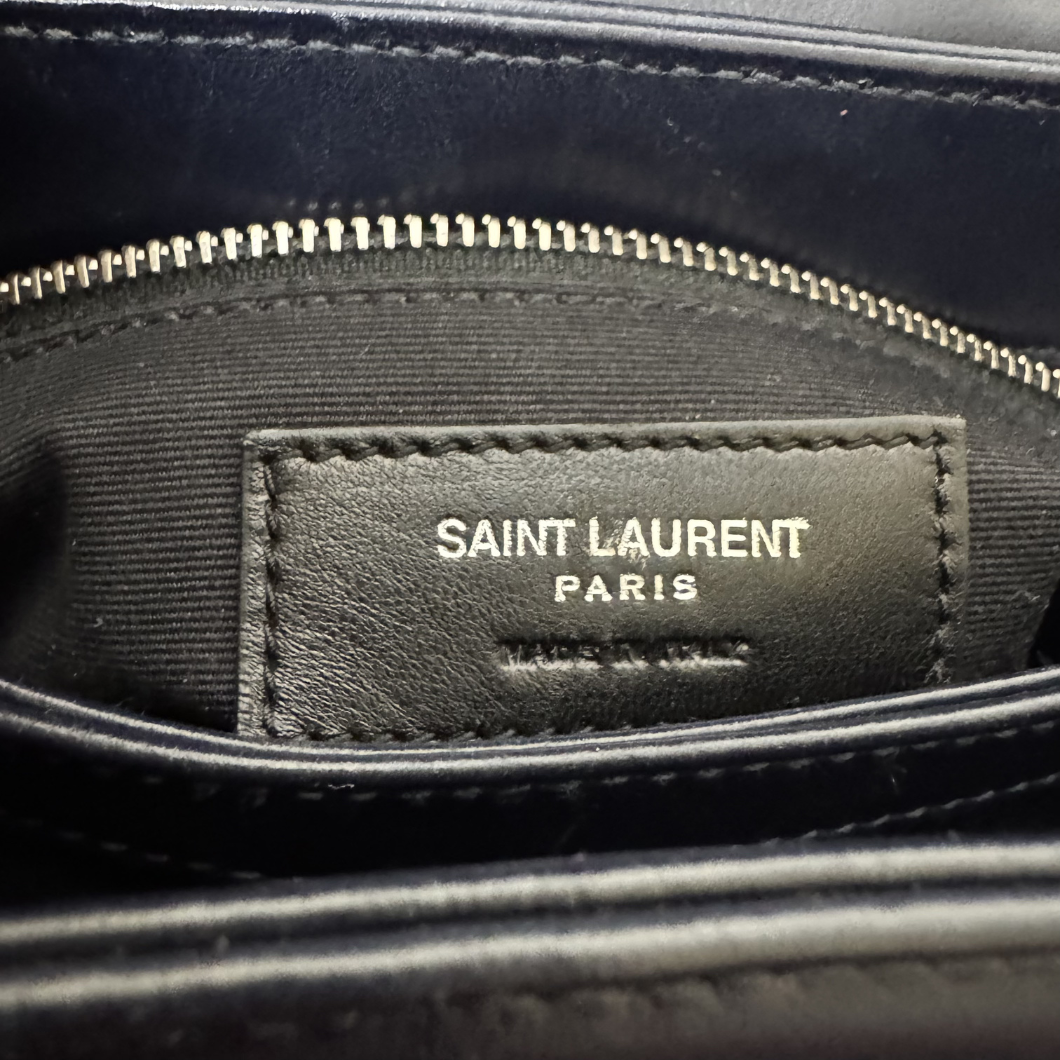Saint Laurent Toy LouLou Quilted Leather Bag in Blue