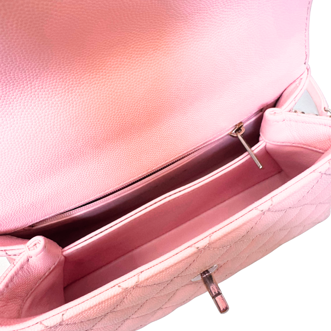 Chanel Coco Handle 23 in Pink Caviar Leather