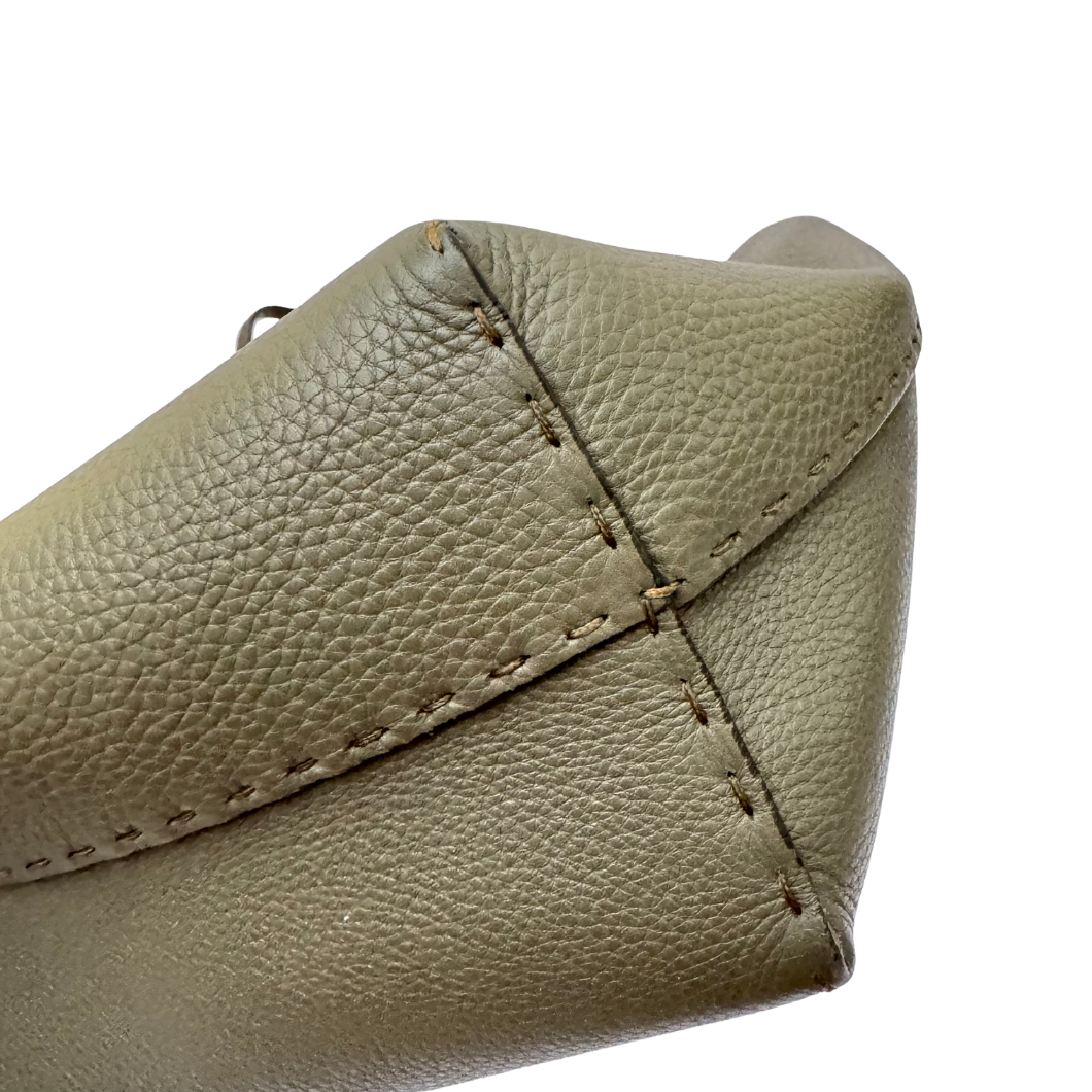 Fendi Selleria Carla Tote in Beige Leather