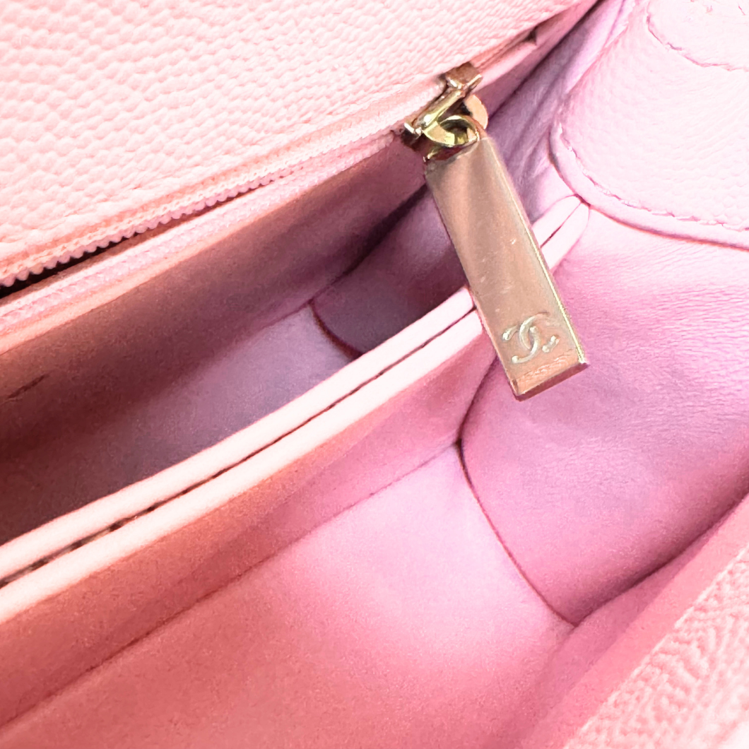 Chanel Coco Handle 23 in Pink Caviar Leather