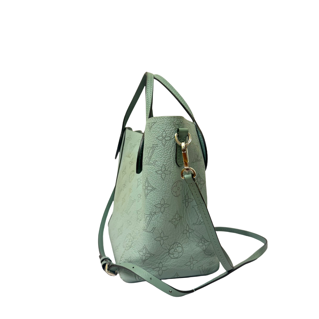 Louis Vuitton Hina Bag in Green Mahina Perforated Leather