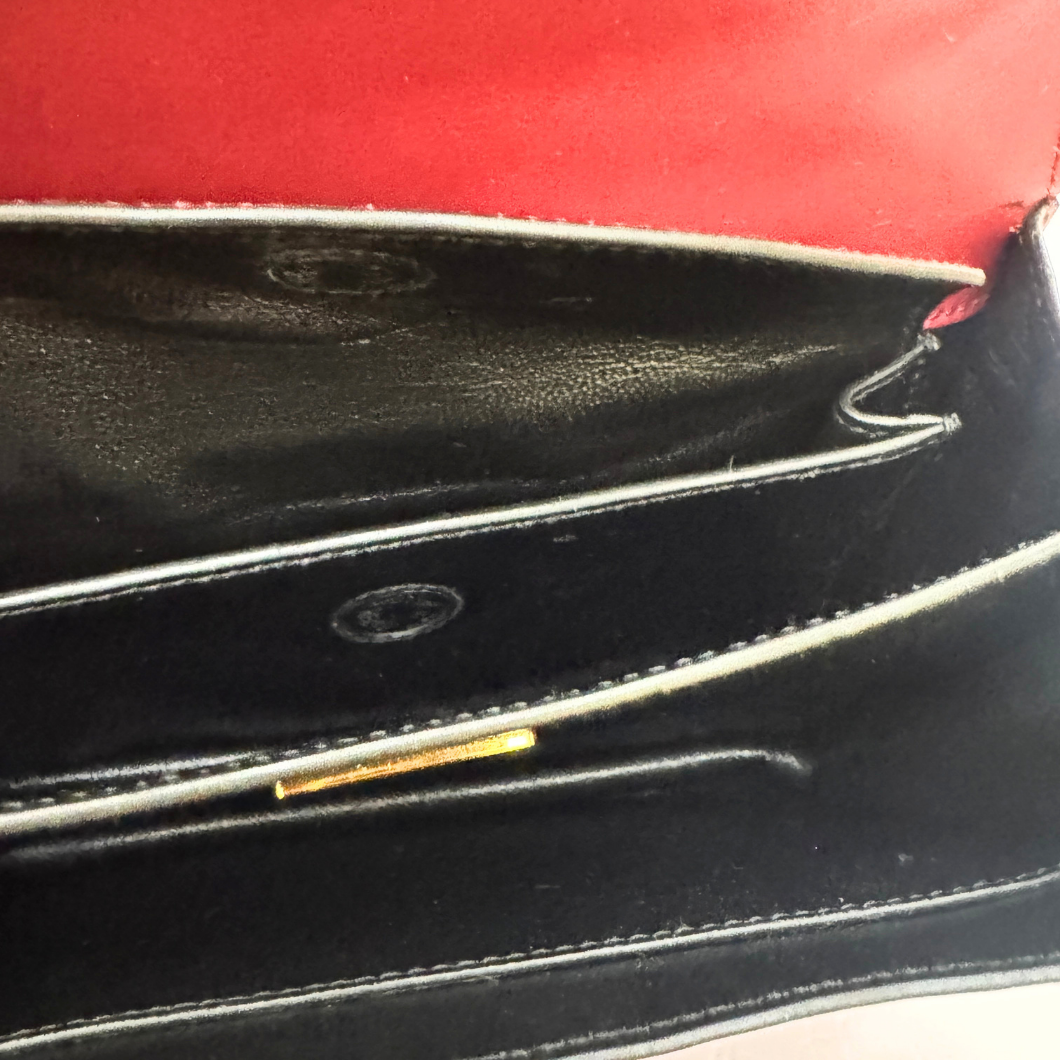 Prada Cahier Shoulder Bag in Burgundy Leather
