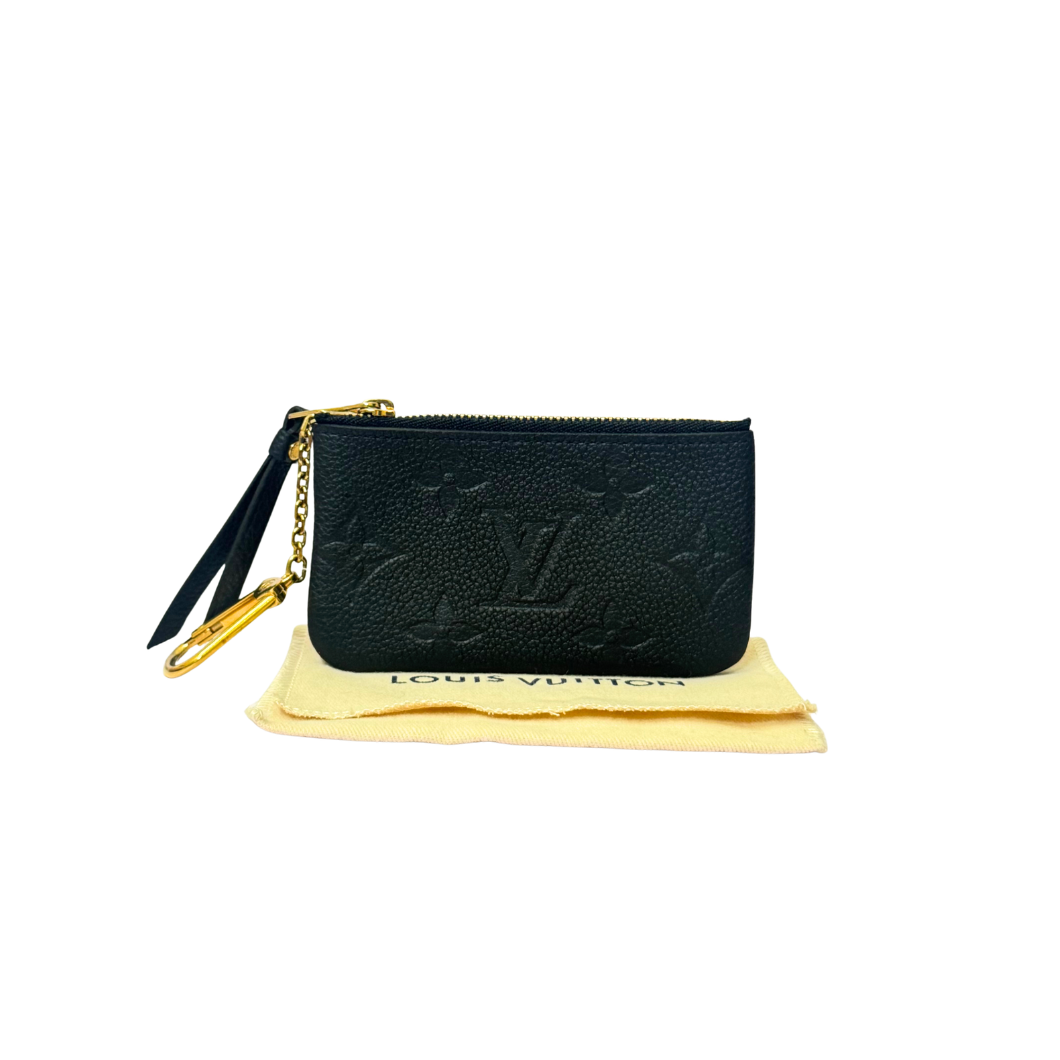 Louis Vuitton Key Pouch in Black Monogram Empreinte Leather