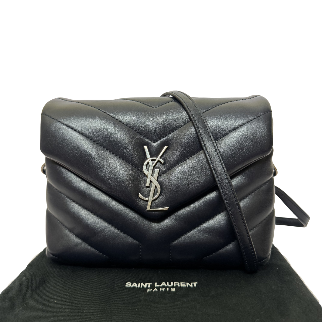 Saint Laurent Toy LouLou Quilted Leather Bag in Blue