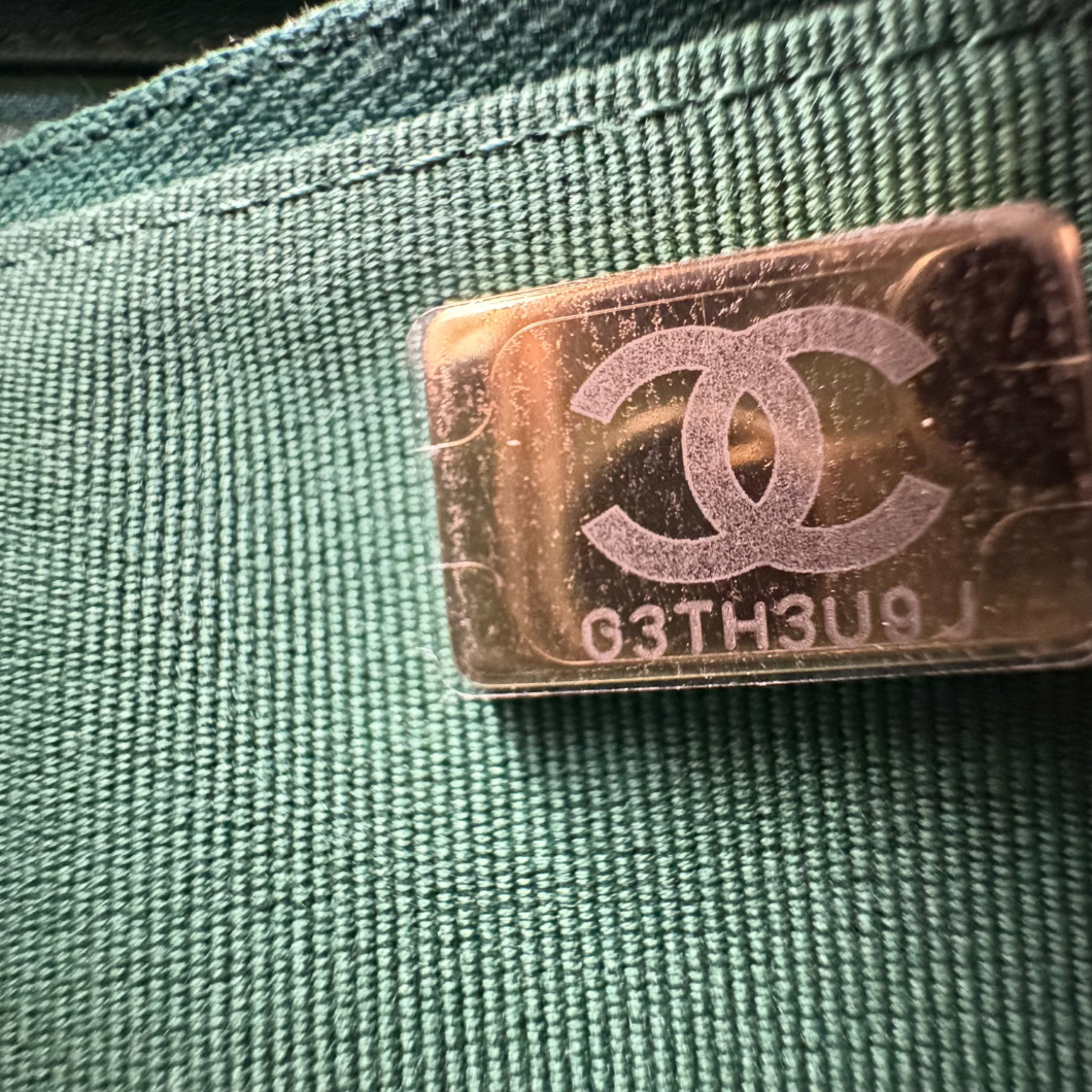 Chanel Wallet on Chain in Green Quilted Leather