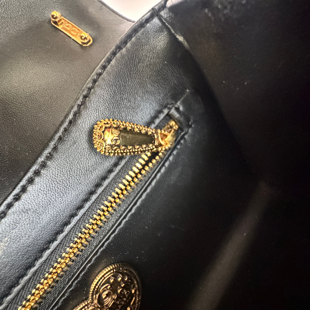 Dolce & Gabbana Devotion Bag in Black Quilted Leather