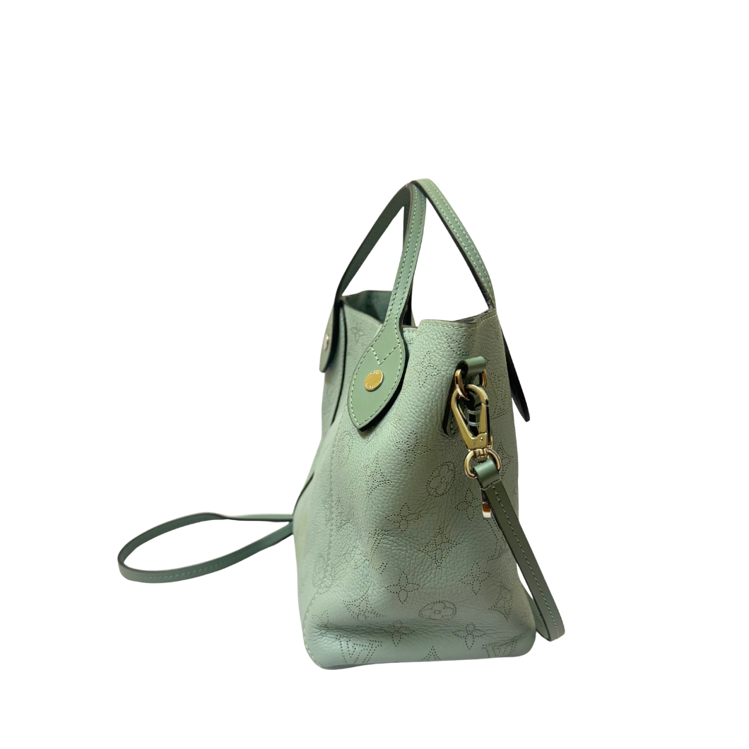 Louis Vuitton Hina Bag in Green Mahina Perforated Leather