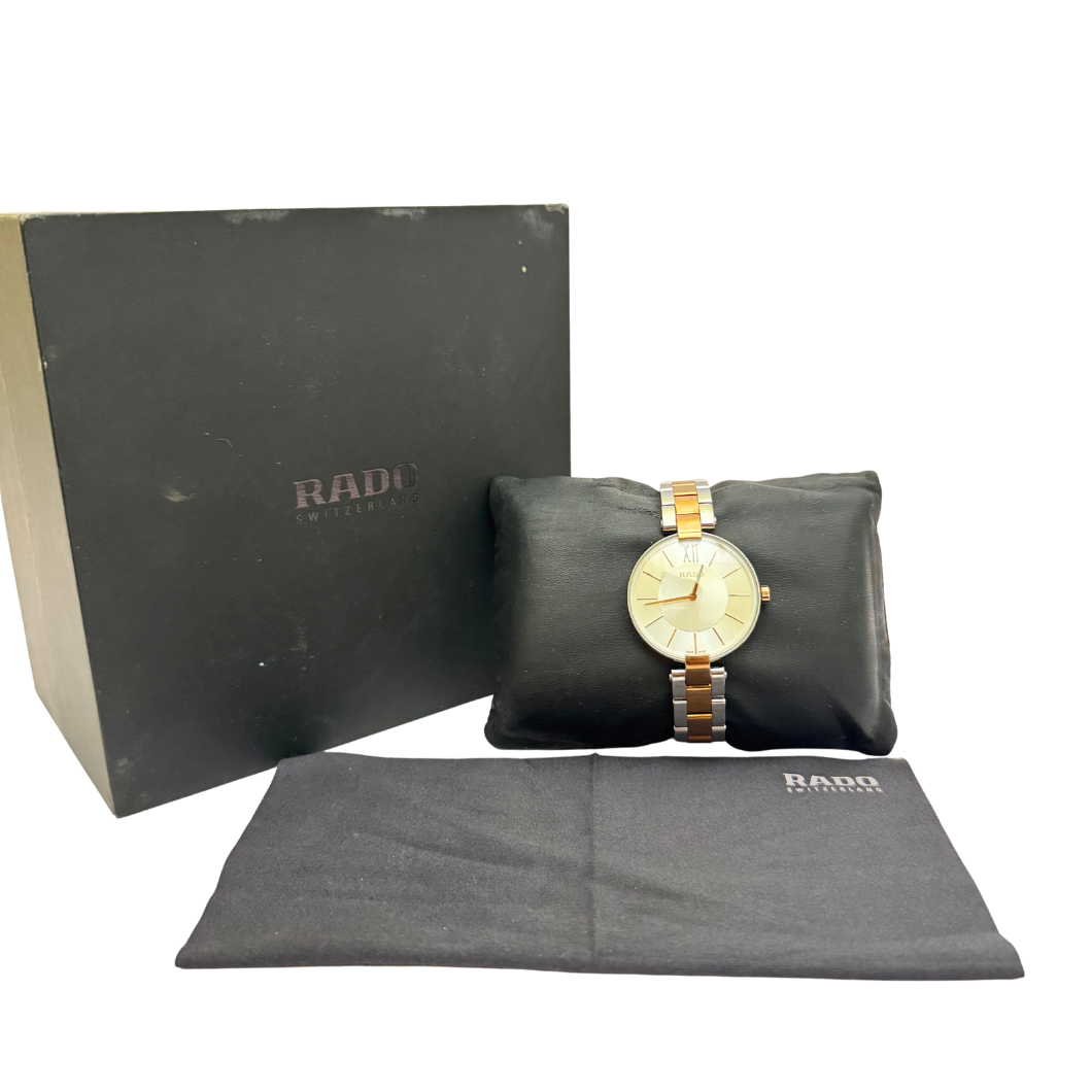 Rado Coupole Two-Tone Watch in Steel and Rose Gold, 35mm