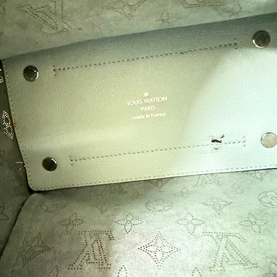 Louis Vuitton Hina Bag in Green Mahina Perforated Leather