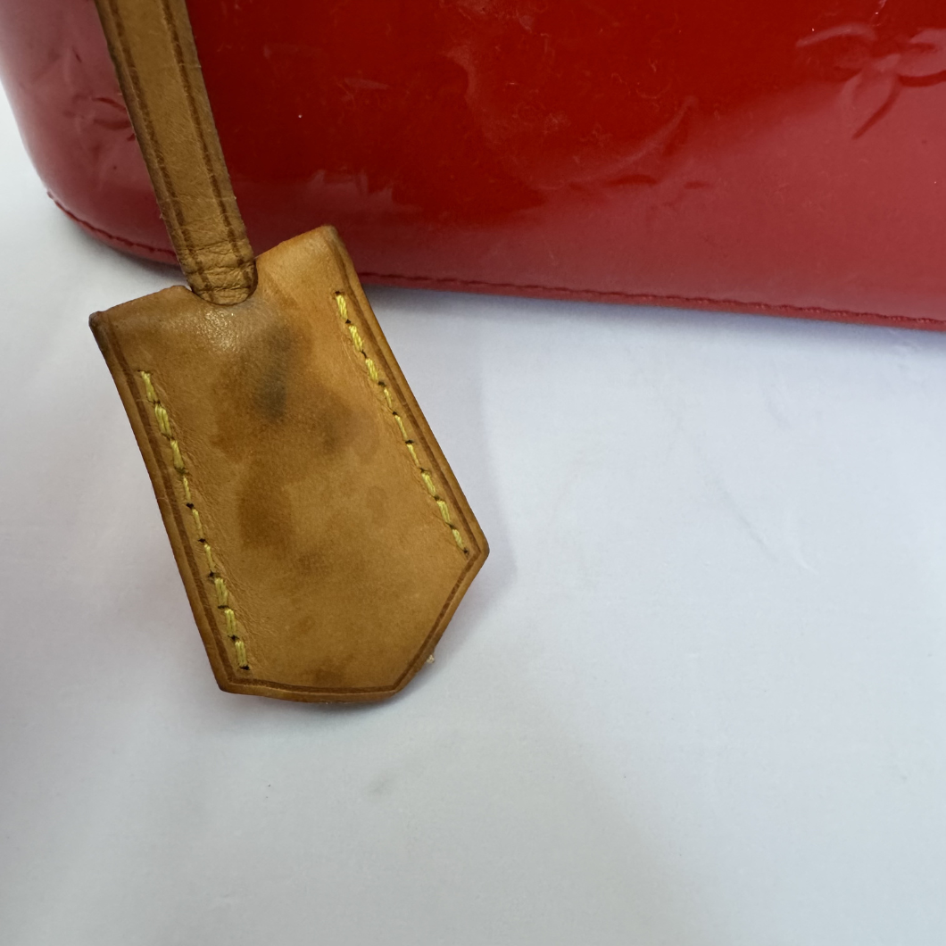 Louis Vuitton Brea MM in Pomme d'Amour Patent Leather