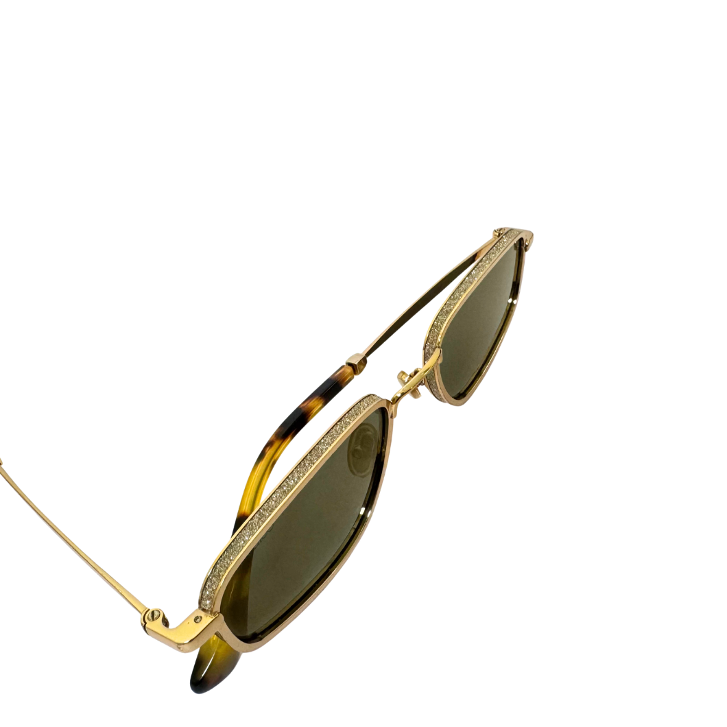 Jimmy Choo Sparkle Sunglasses in Brown
