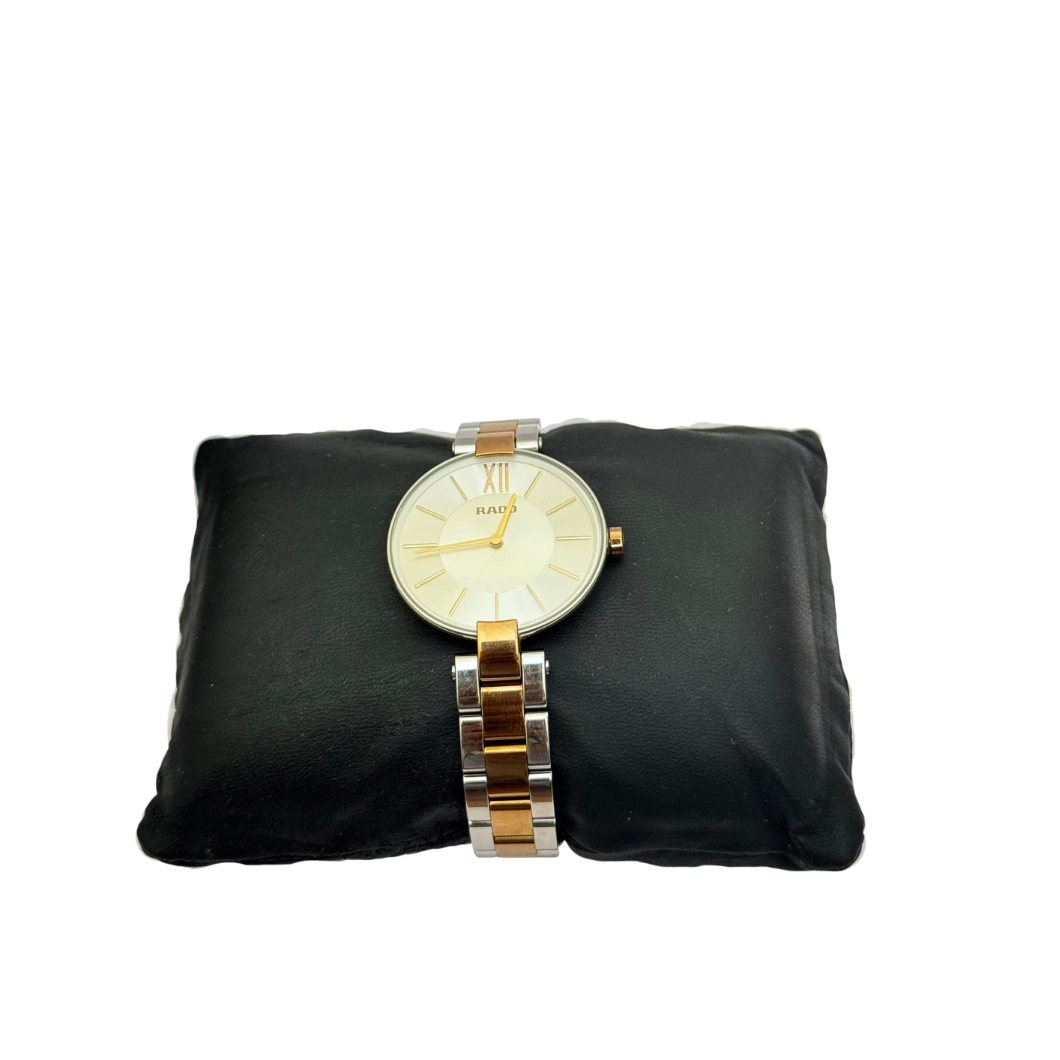 Rado Coupole Two-Tone Watch in Steel and Rose Gold, 35mm