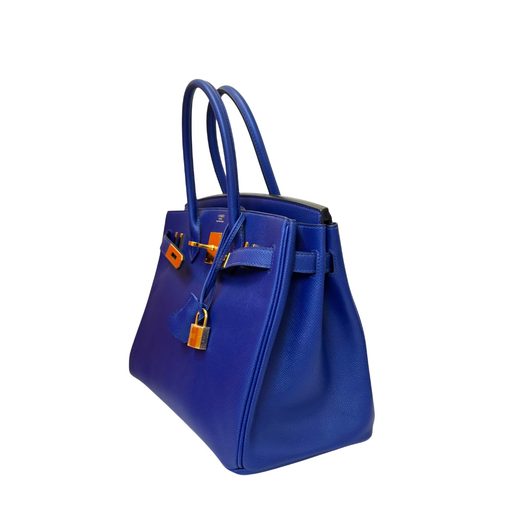 Hermès Birkin 30 in Bleu Électrique Epsom Leather