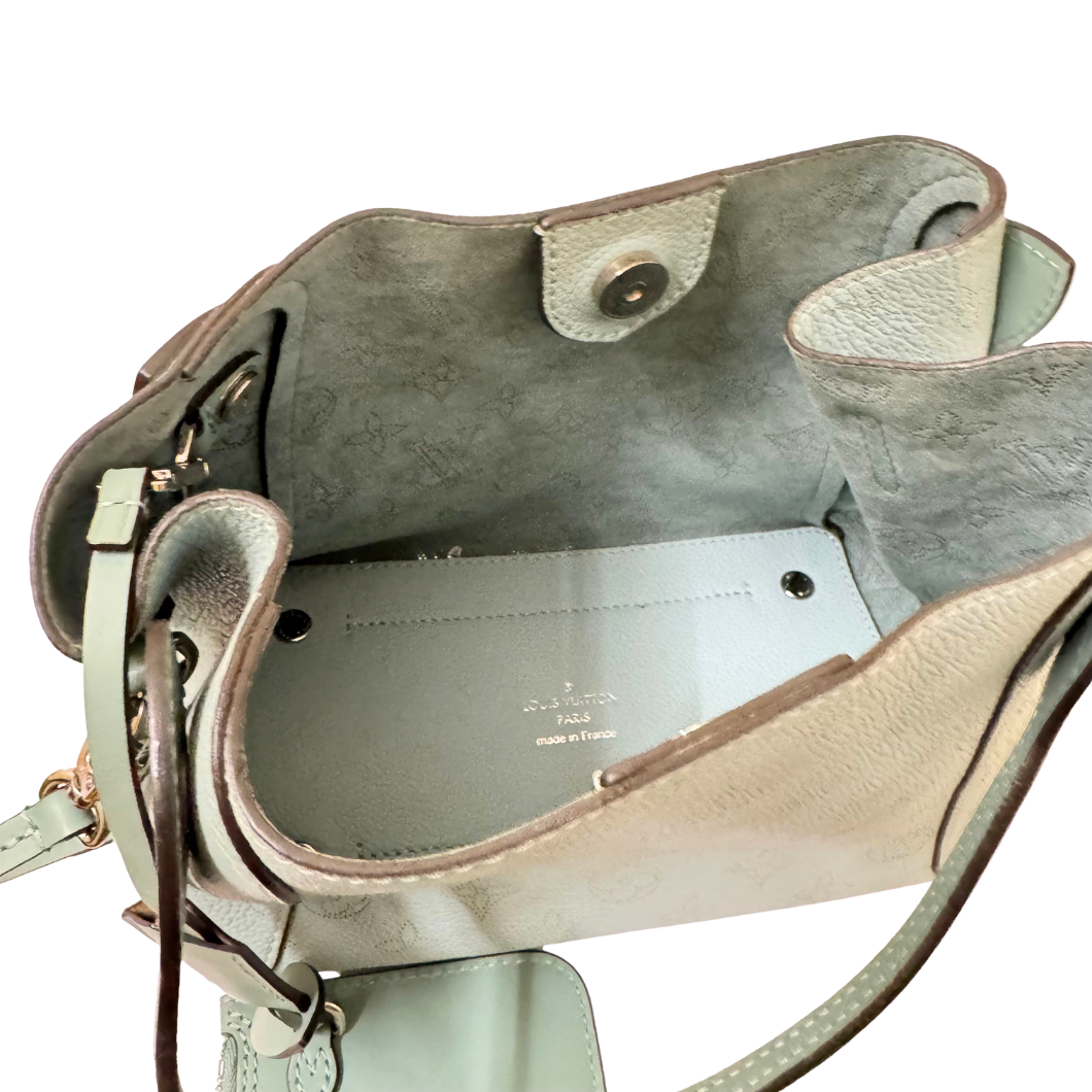 Louis Vuitton Hina Bag in Green Mahina Perforated Leather