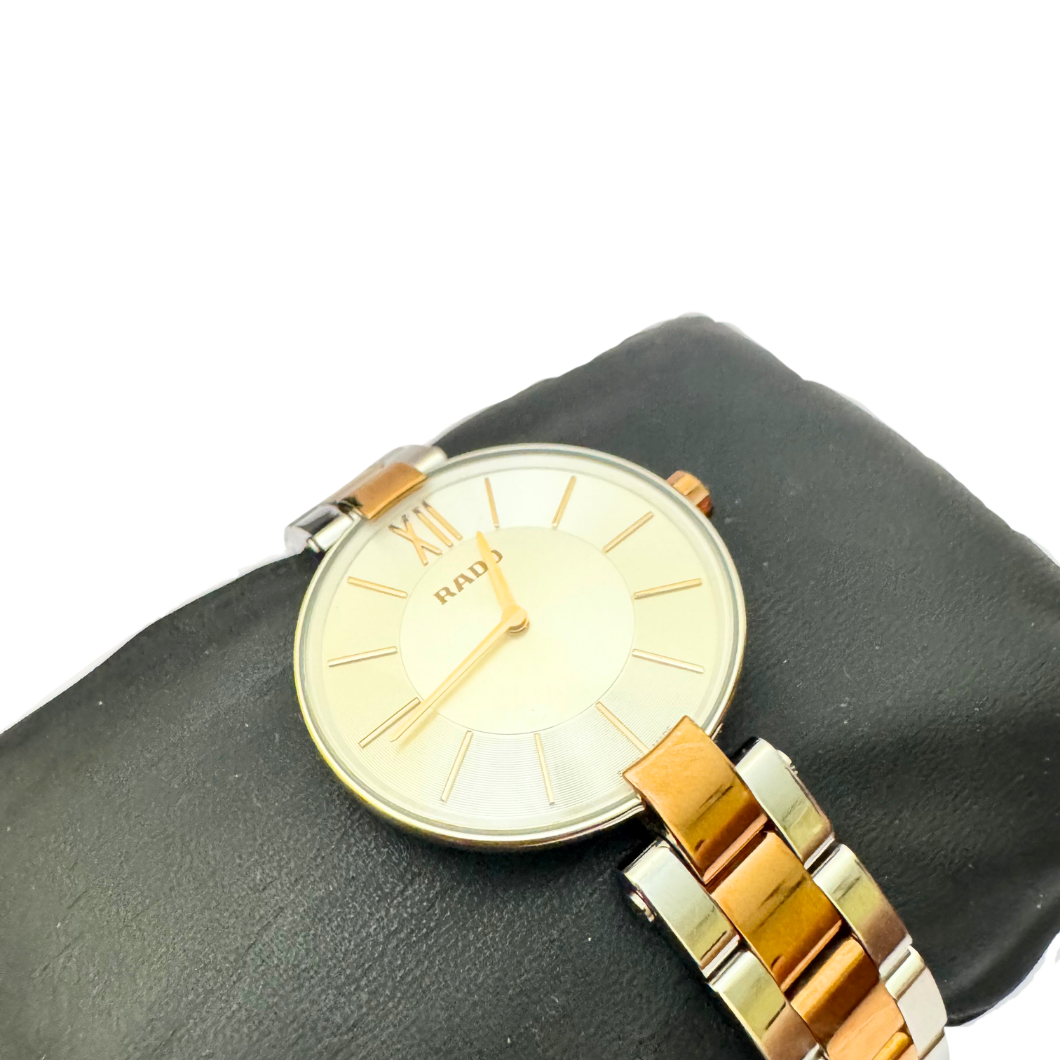 Rado Coupole Two-Tone Watch in Steel and Rose Gold, 35mm
