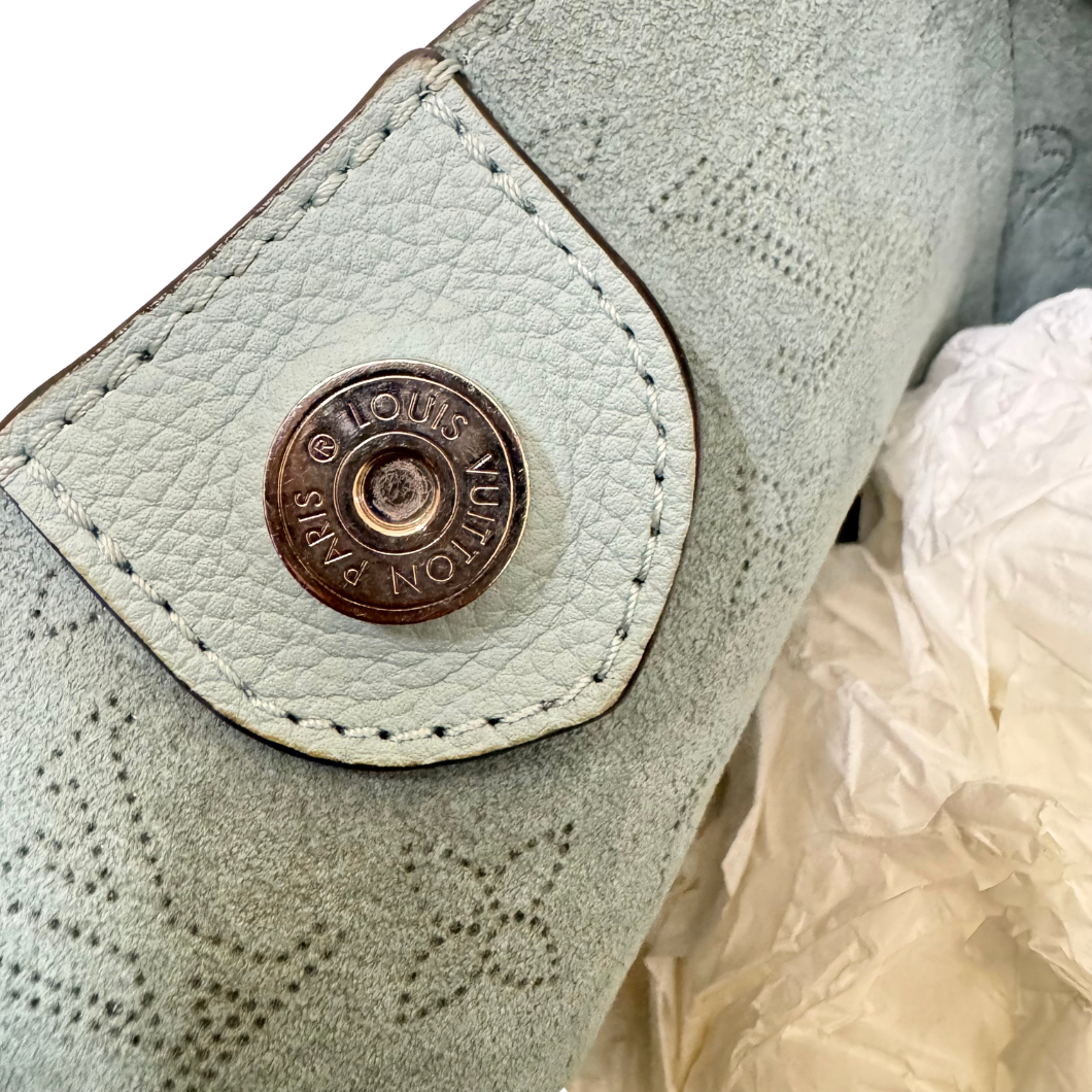 Louis Vuitton Hina Bag in Green Mahina Perforated Leather
