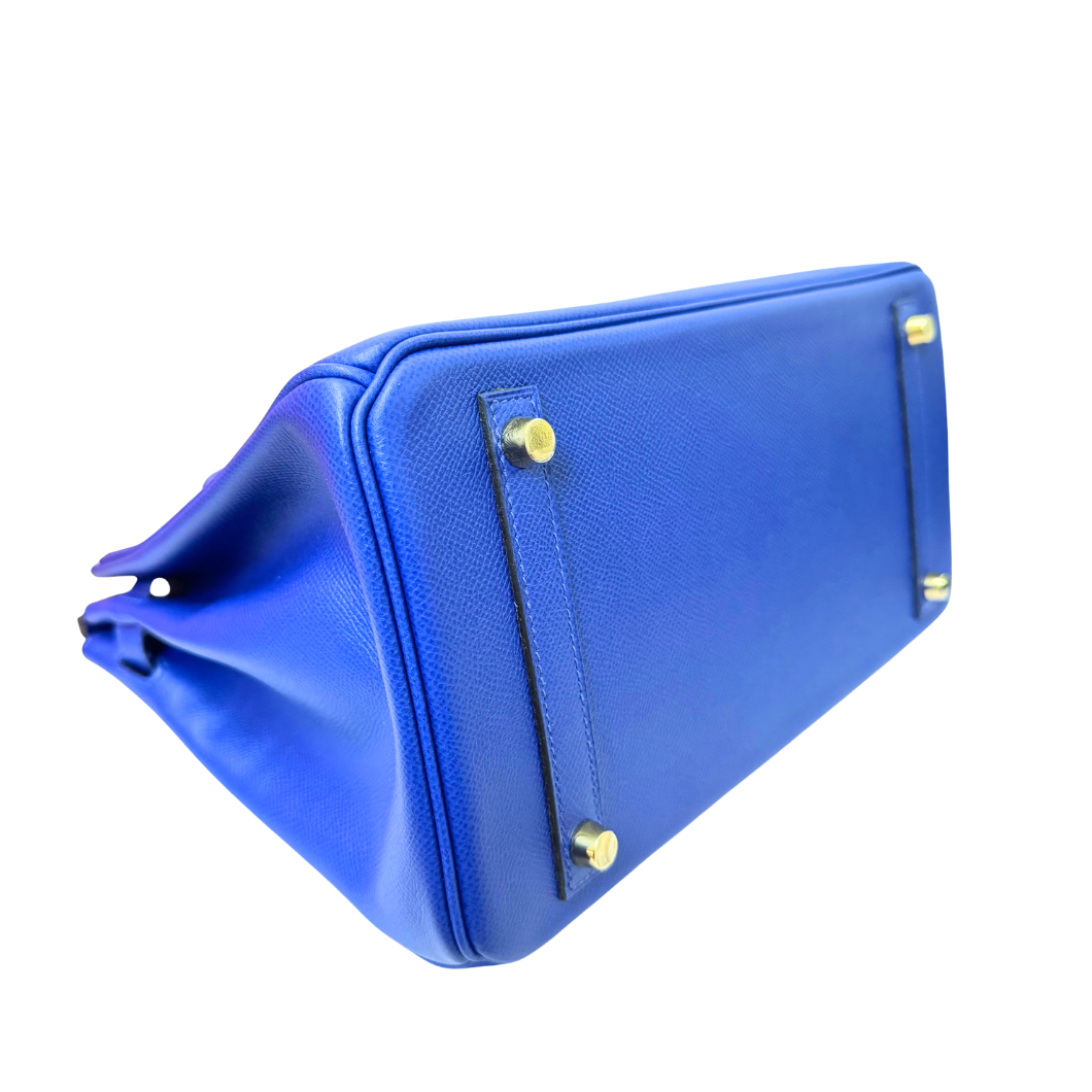 Hermès Birkin 30 in Bleu Électrique Epsom Leather