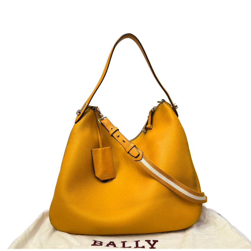 Bally Hobo Bag in Yellow Leather