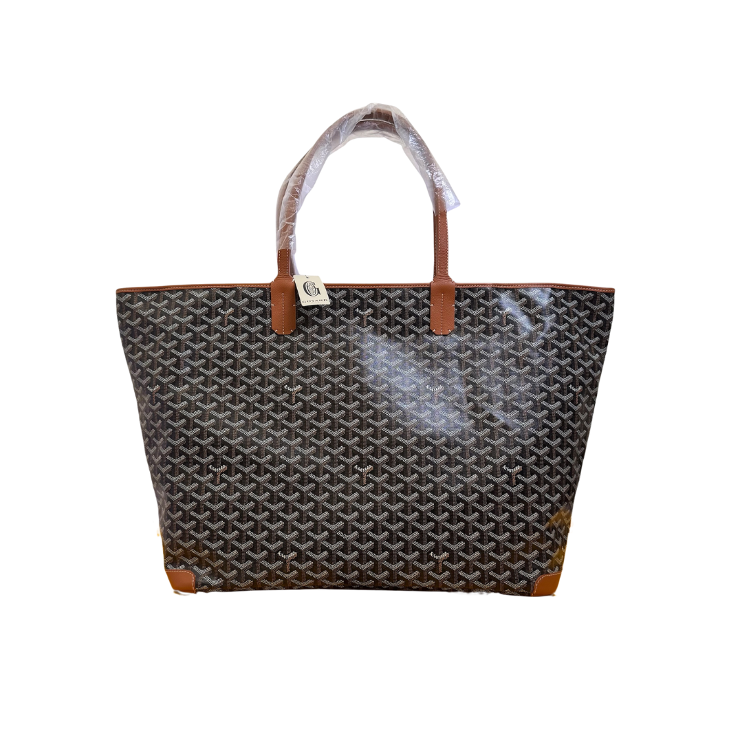 Goyard Artois GM Tote in Black & Brown