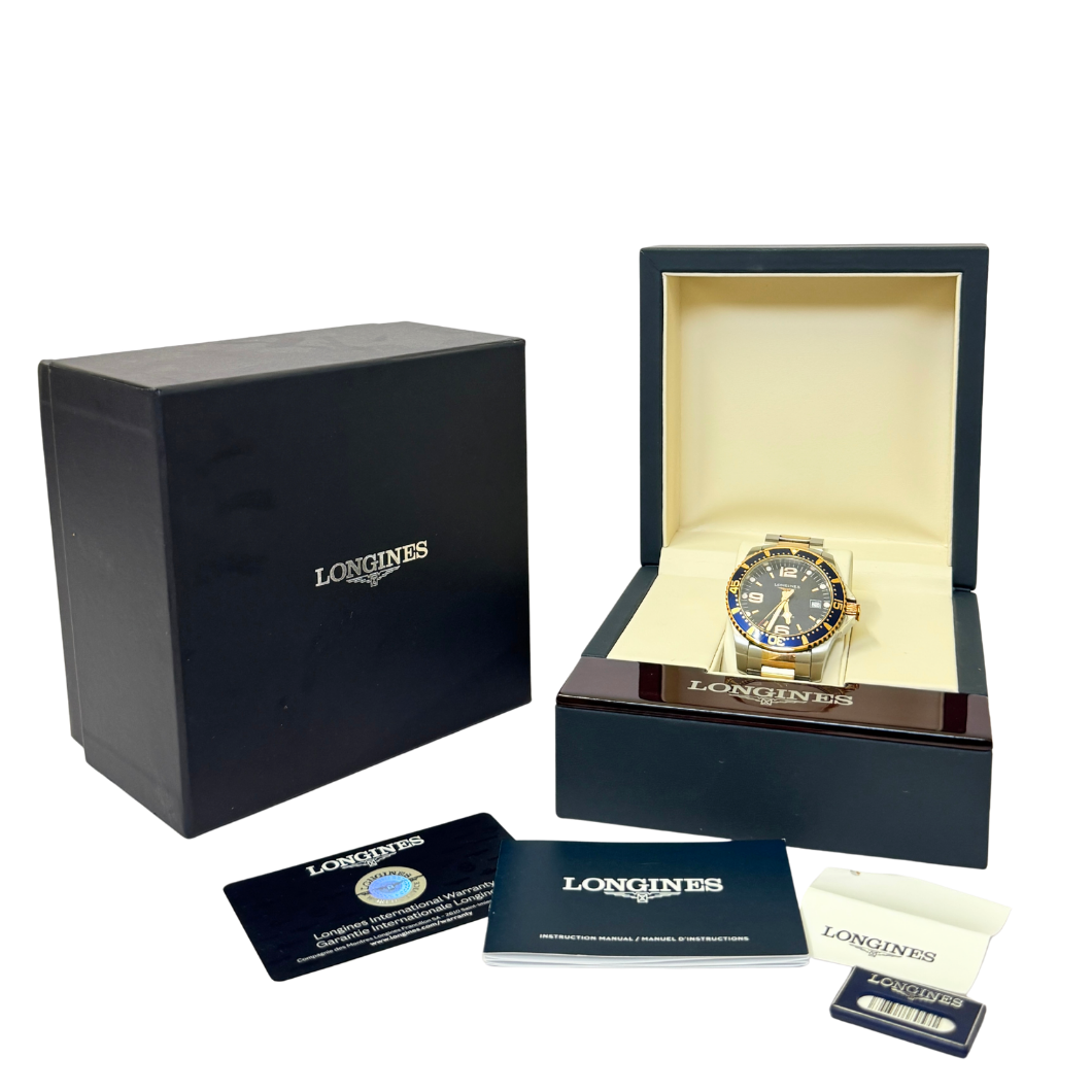 Longines HydroConquest Two-Tone Quartz Watch in Steel and Gold