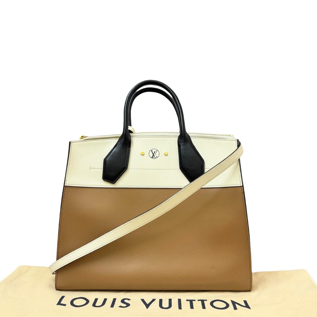 Louis Vuitton City Steamer in Tan & Cream