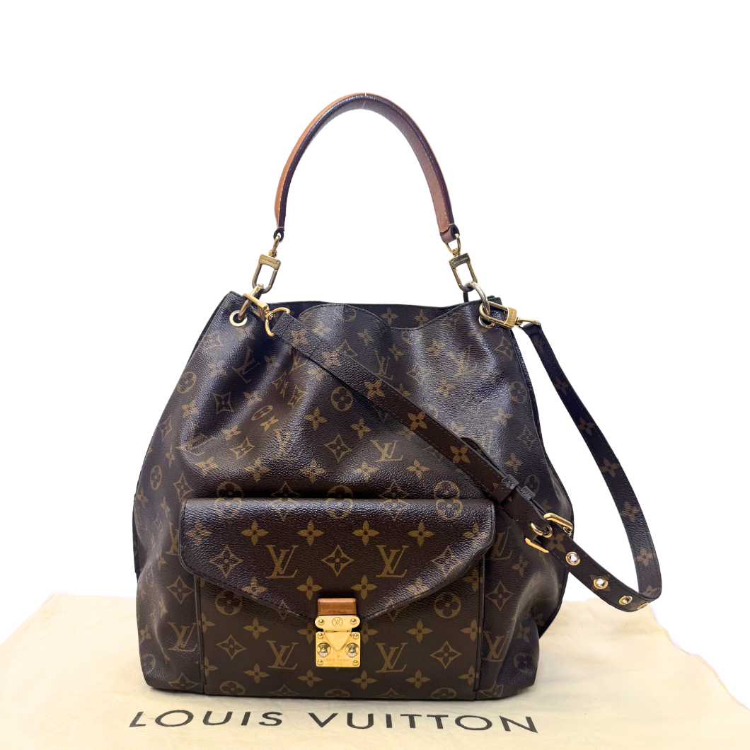 Louis Vuitton Hobo Métis in Monogram Canvas with Gold Hardware