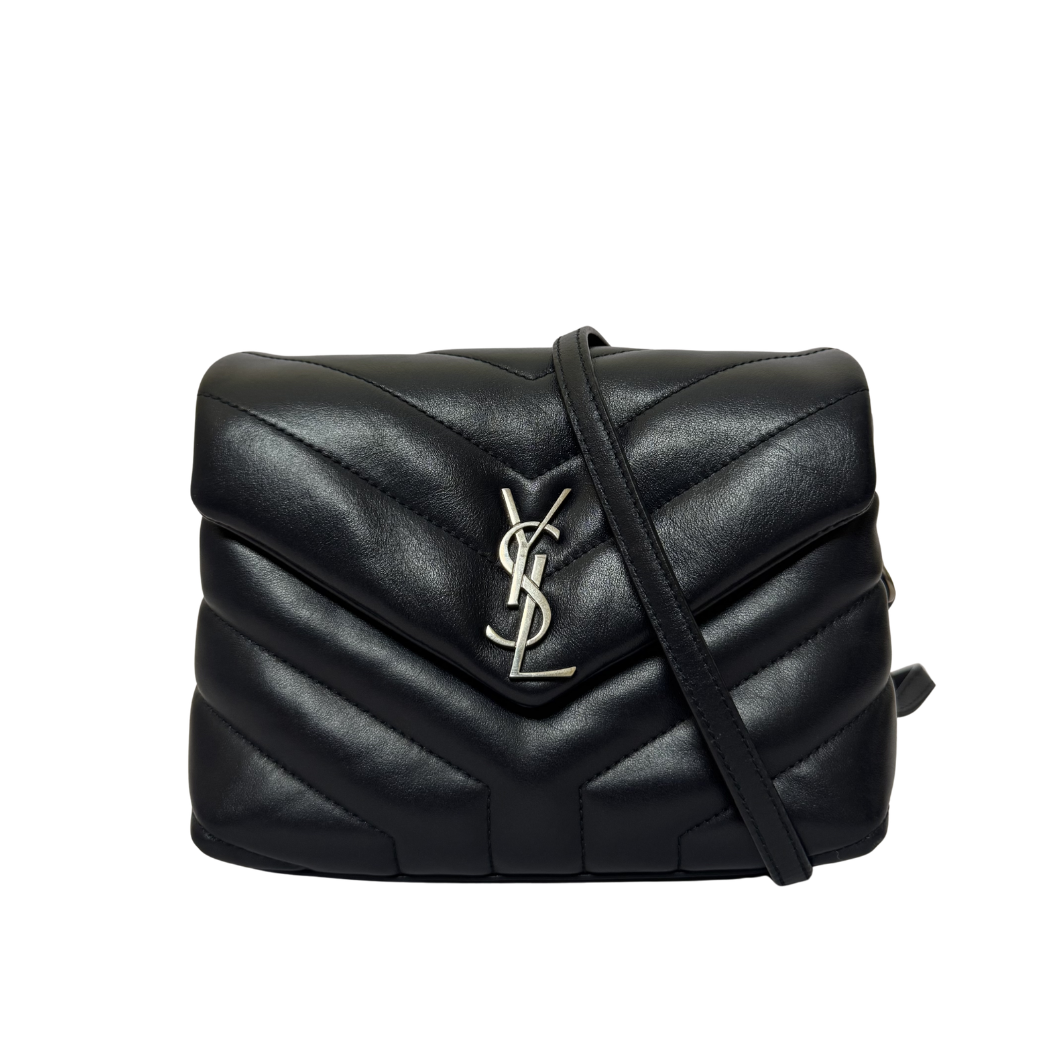 Saint Laurent Toy LouLou Quilted Leather Bag in Blue