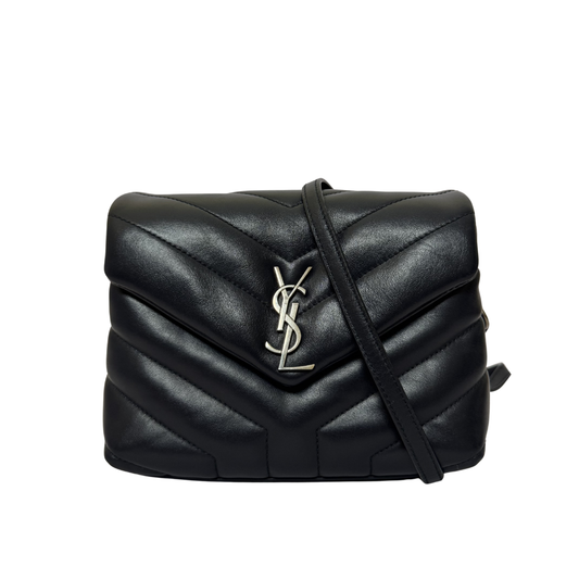 Saint Laurent Toy LouLou Quilted Leather Bag in Blue