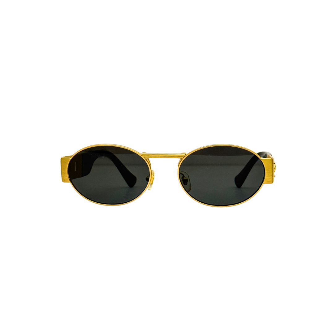 Versace Medusa Sunglasses in Gold-Tone Metal